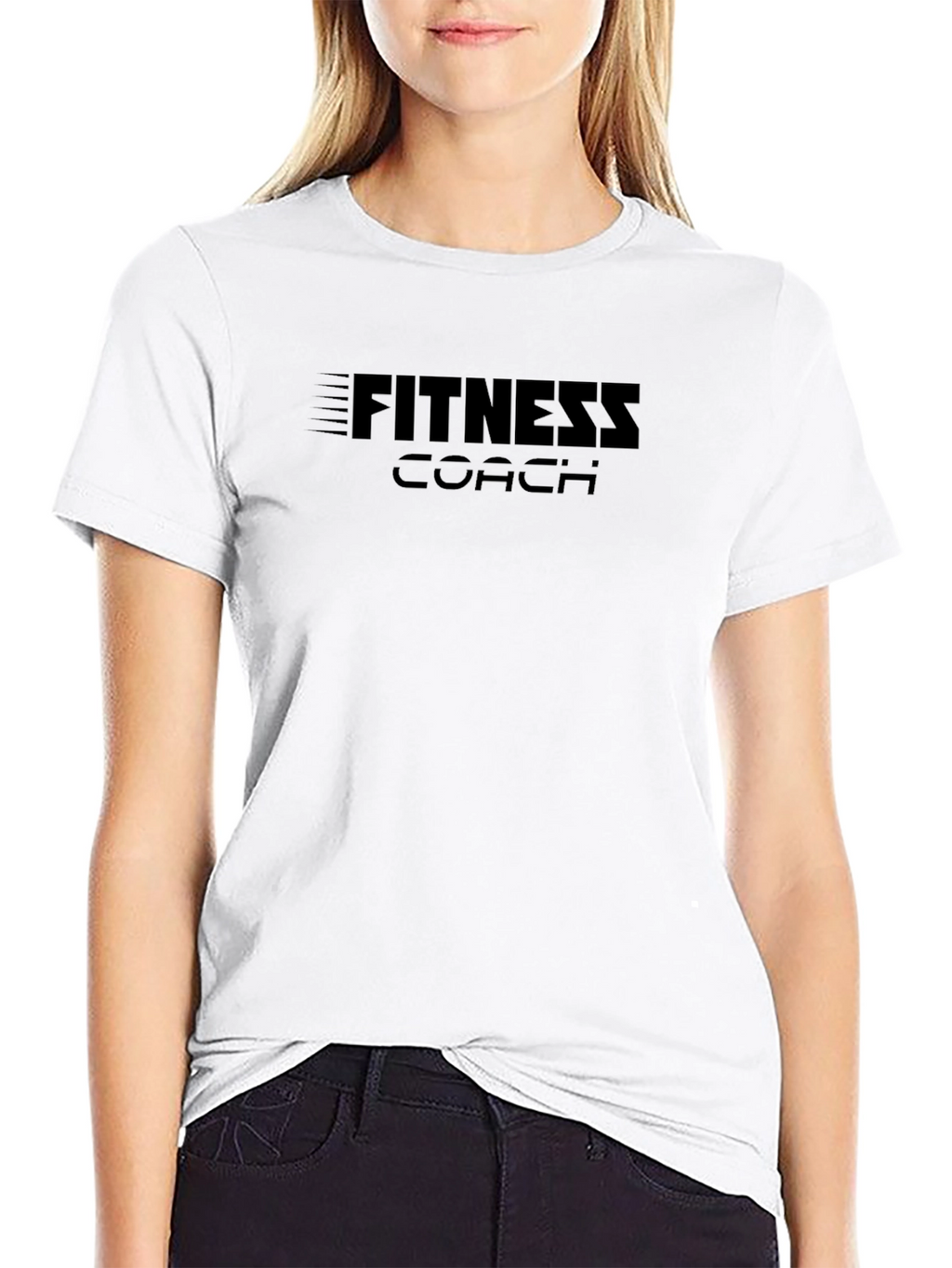 Fitness Coach Black Graphic T-Shirt