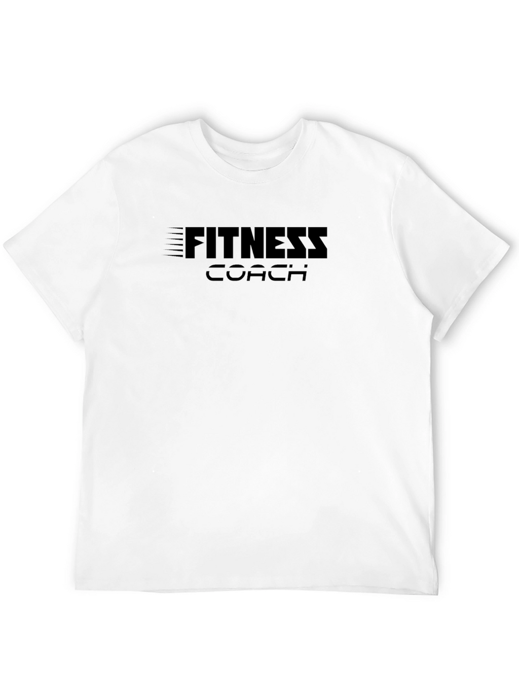 Fitness Coach Black Graphic T-Shirt