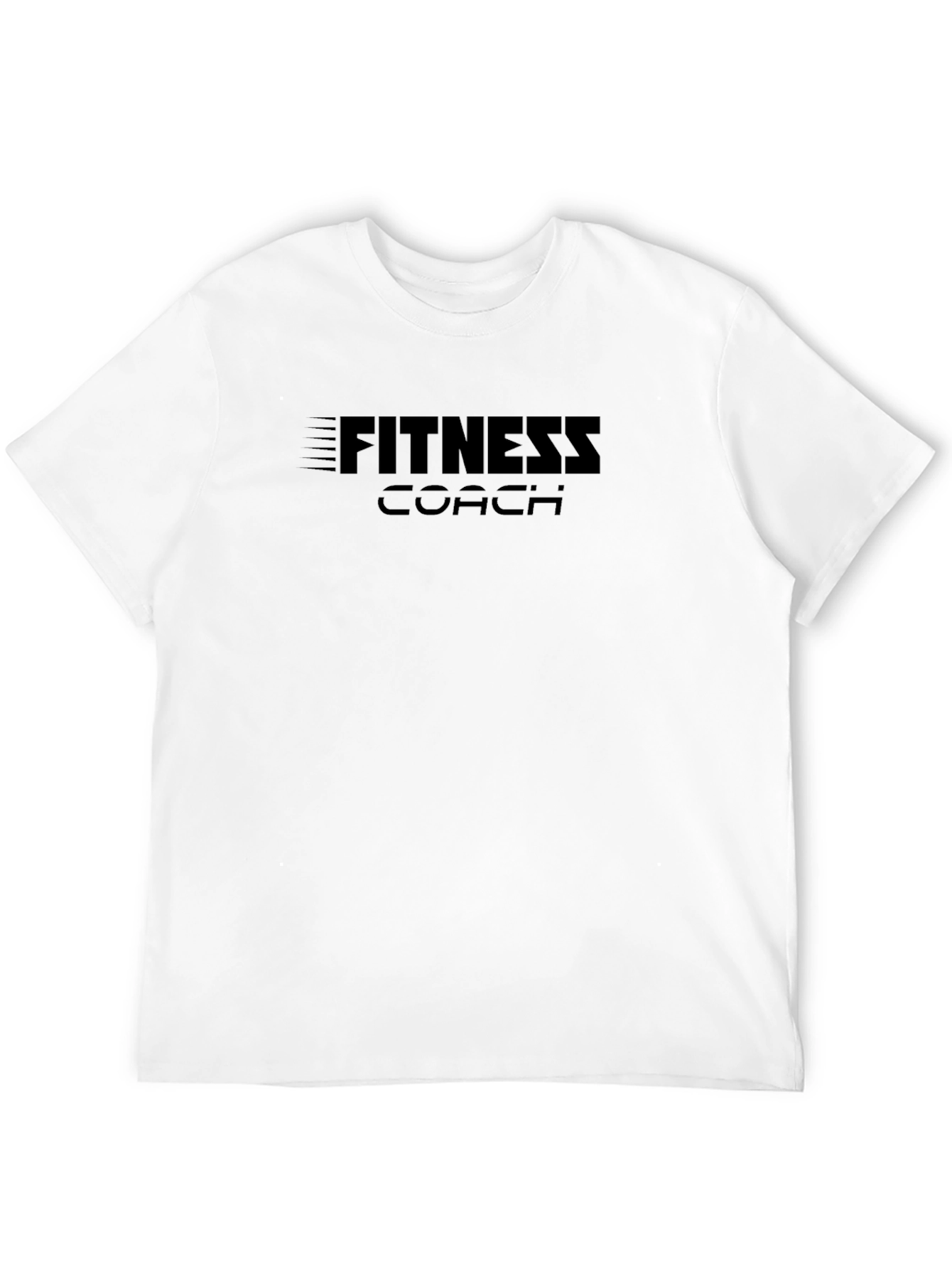Fitness Coach Black Graphic T-Shirt