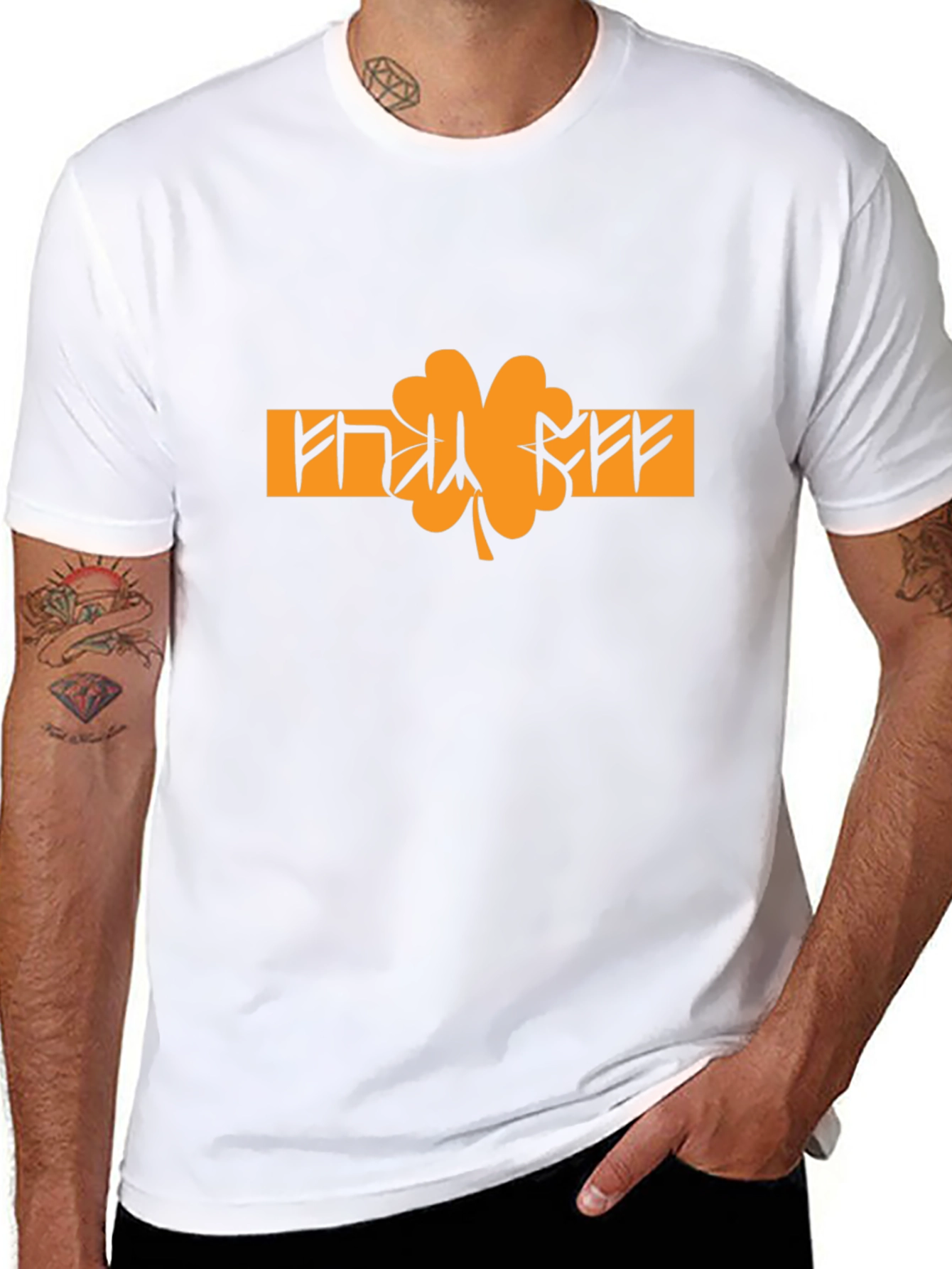 Lucky Clover Graphic Tee - Black