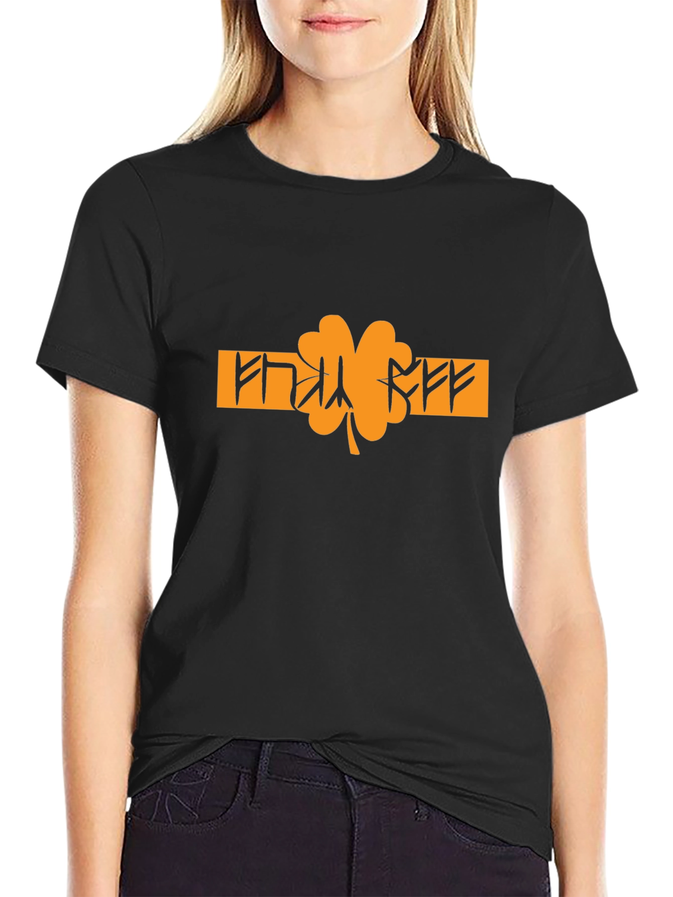 Lucky Clover Graphic Tee - Black