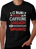 Caffeine Sarcasm T-Shirt - Funny Graphic Tee