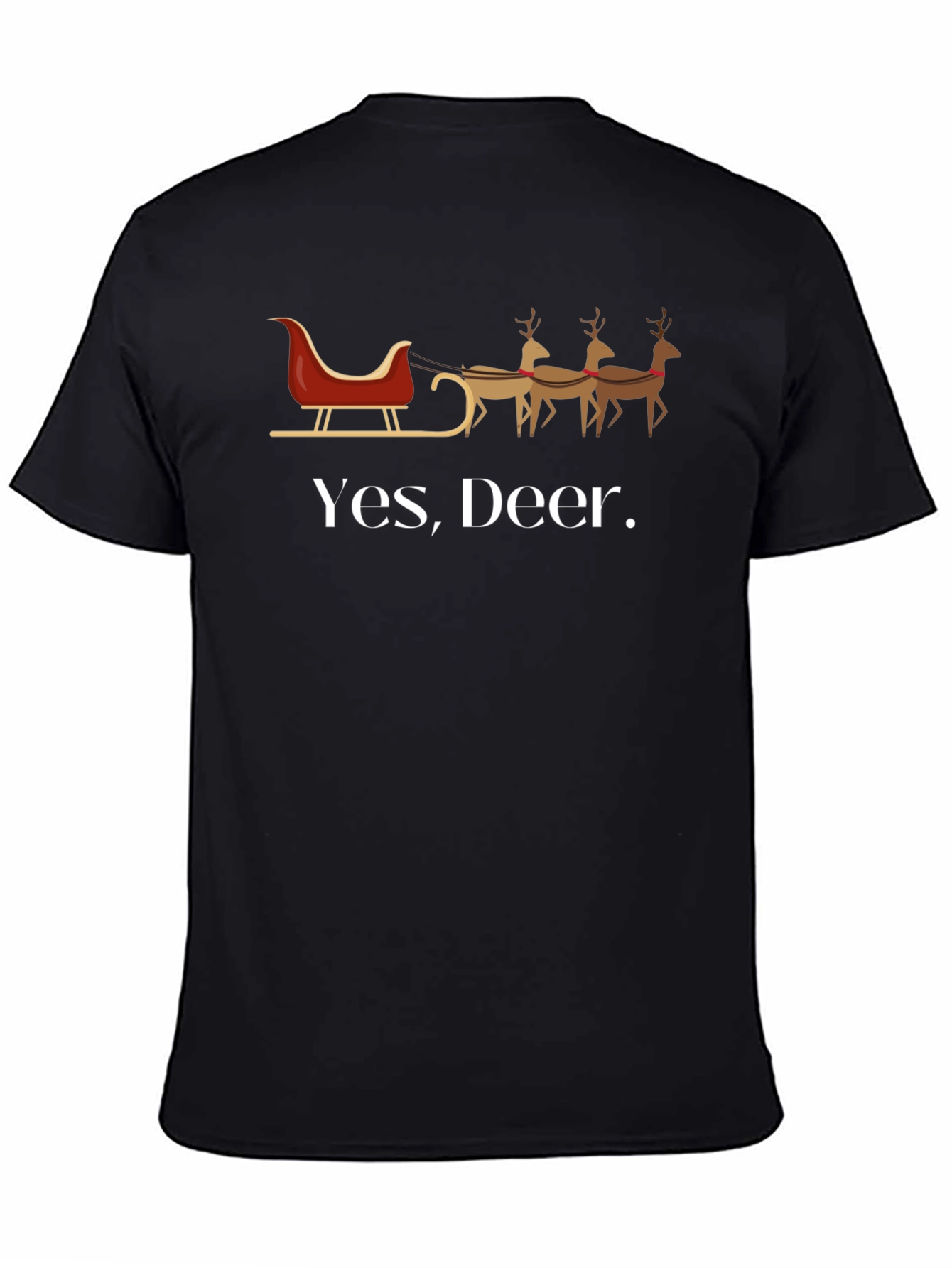 Yes Deer. Christmas Graphic Tee