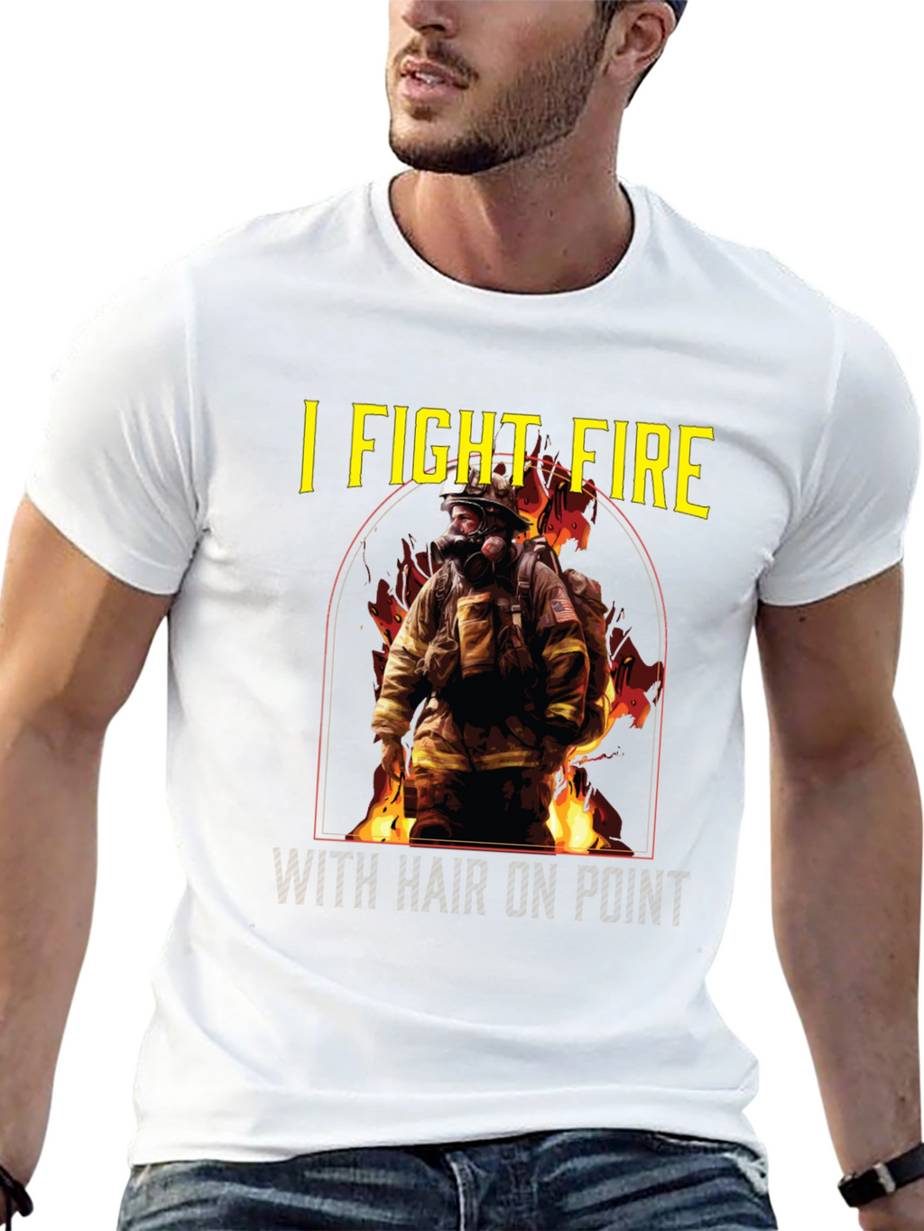 I Fight Fire Hair On Point T-Shirt