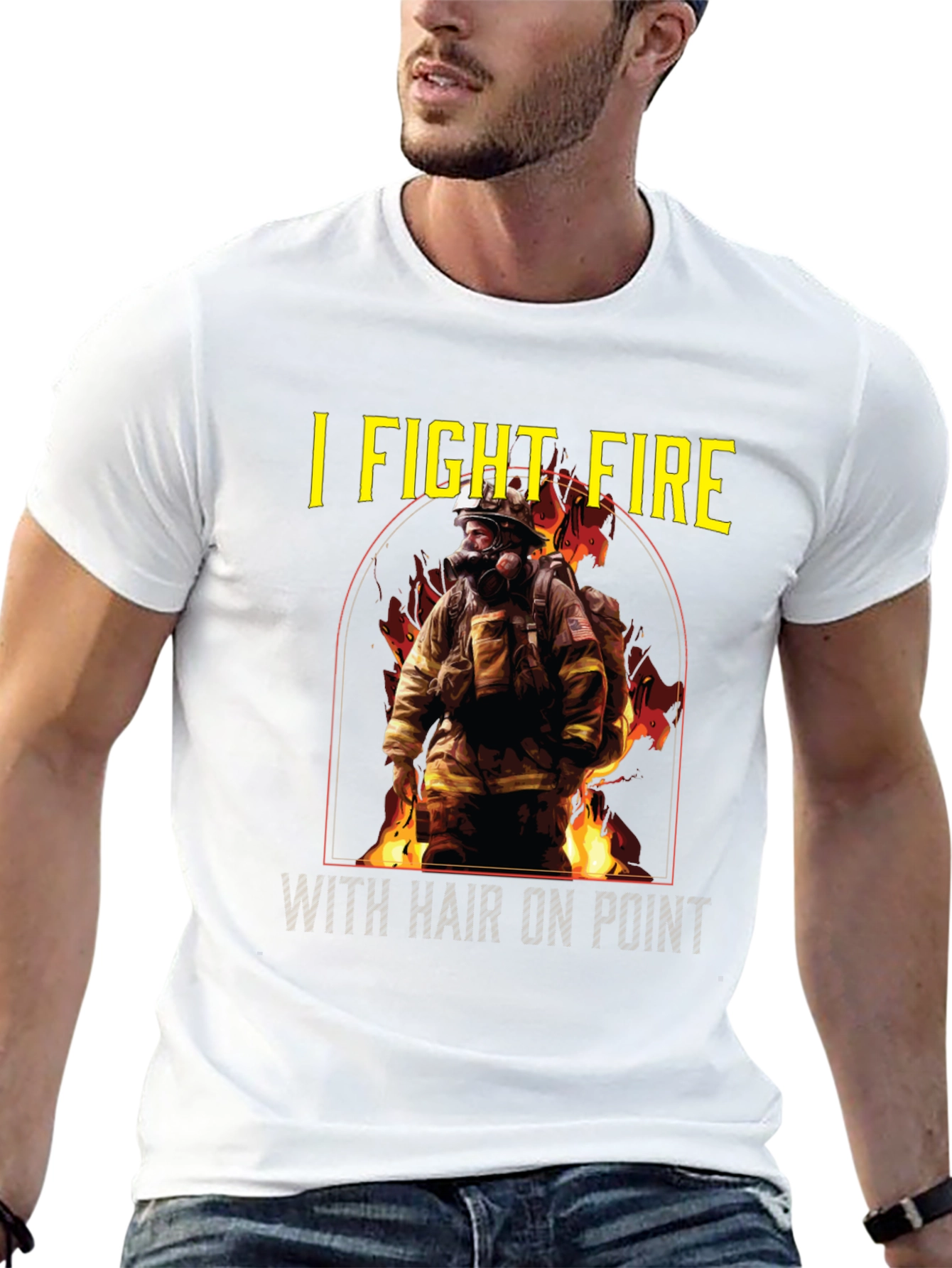 I Fight Fire Hair On Point T-Shirt