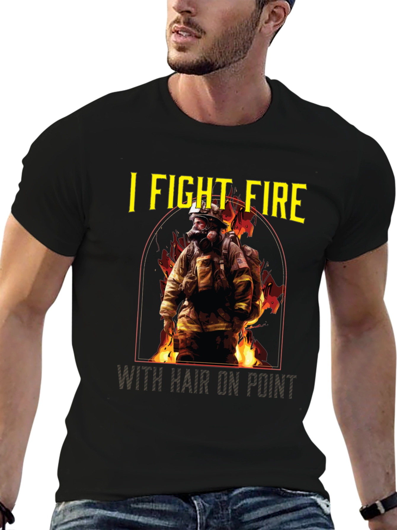 I Fight Fire Hair On Point T-Shirt