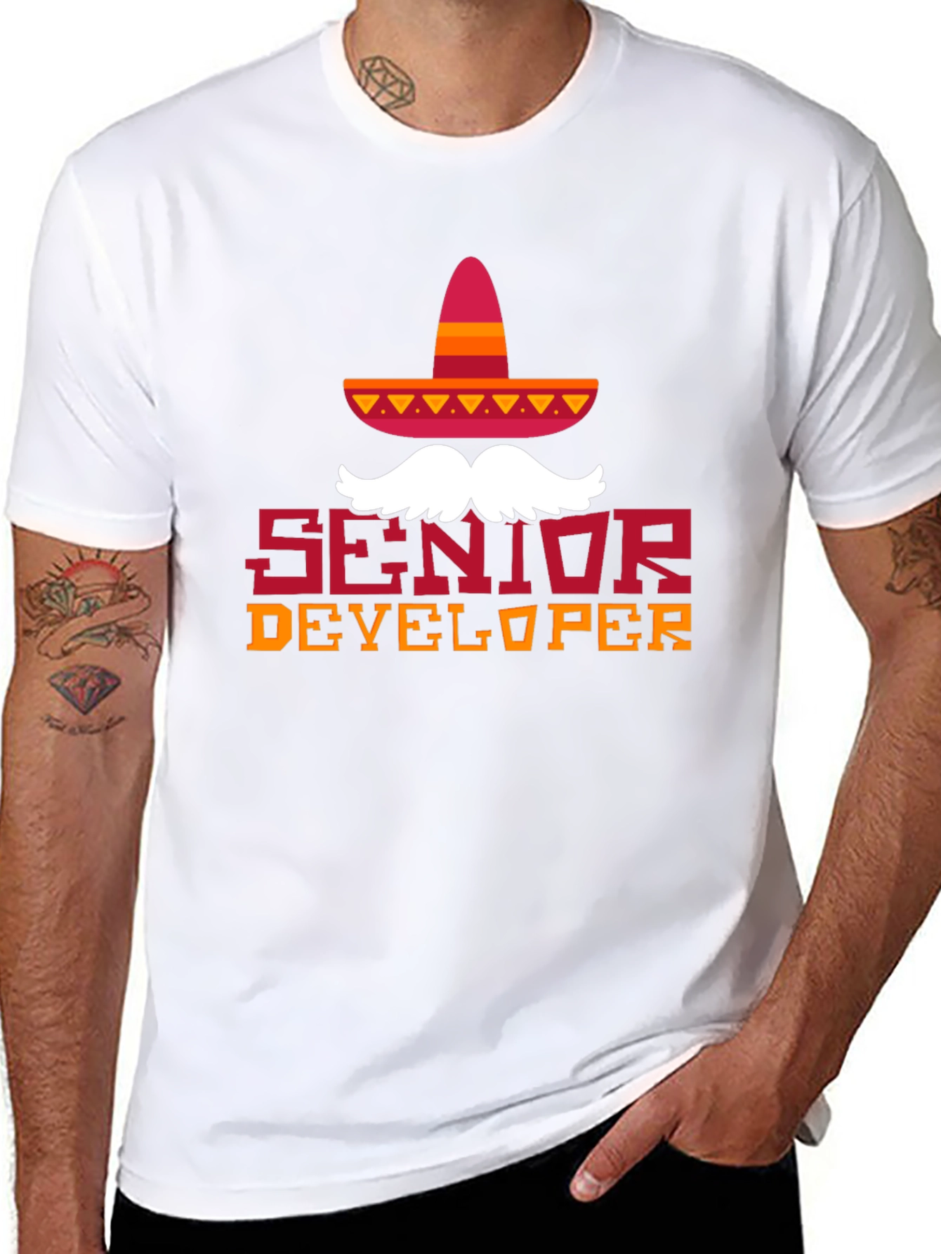Senior Developer Cinco De Mayo Sombrero T-Shirt