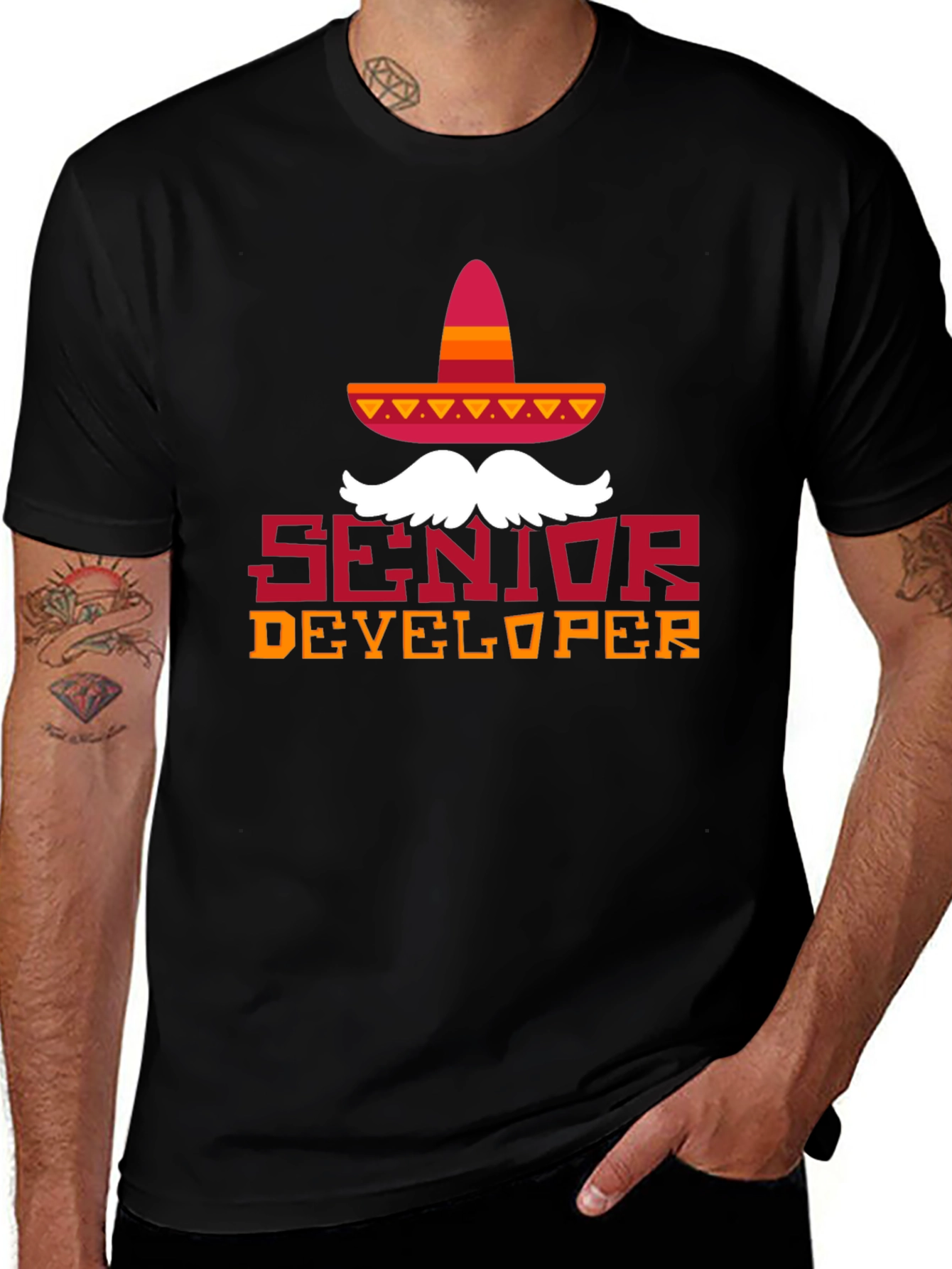 Senior Developer Cinco De Mayo Sombrero T-Shirt