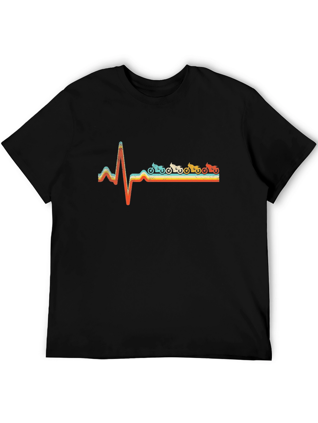 Motorcycle Heartbeat T-Shirt - Biker Love