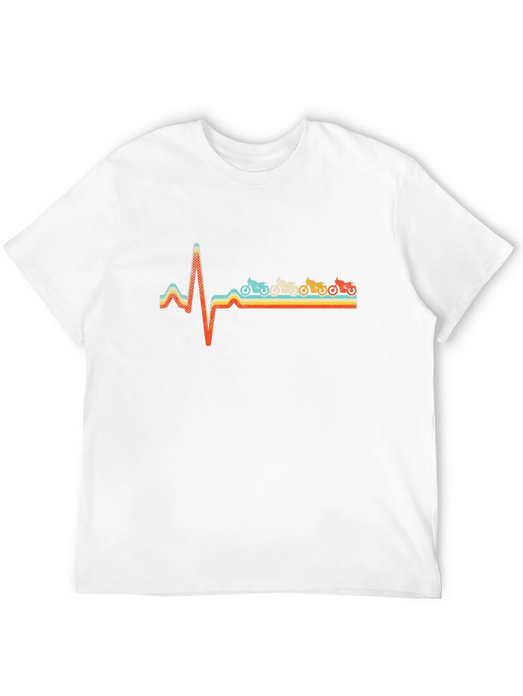 Motorcycle Heartbeat T-Shirt - Biker Love