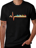 Motorcycle Heartbeat T-Shirt - Biker Love