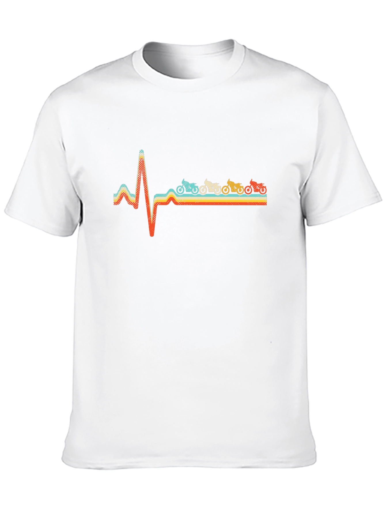 Motorcycle Heartbeat T-Shirt - Biker Love