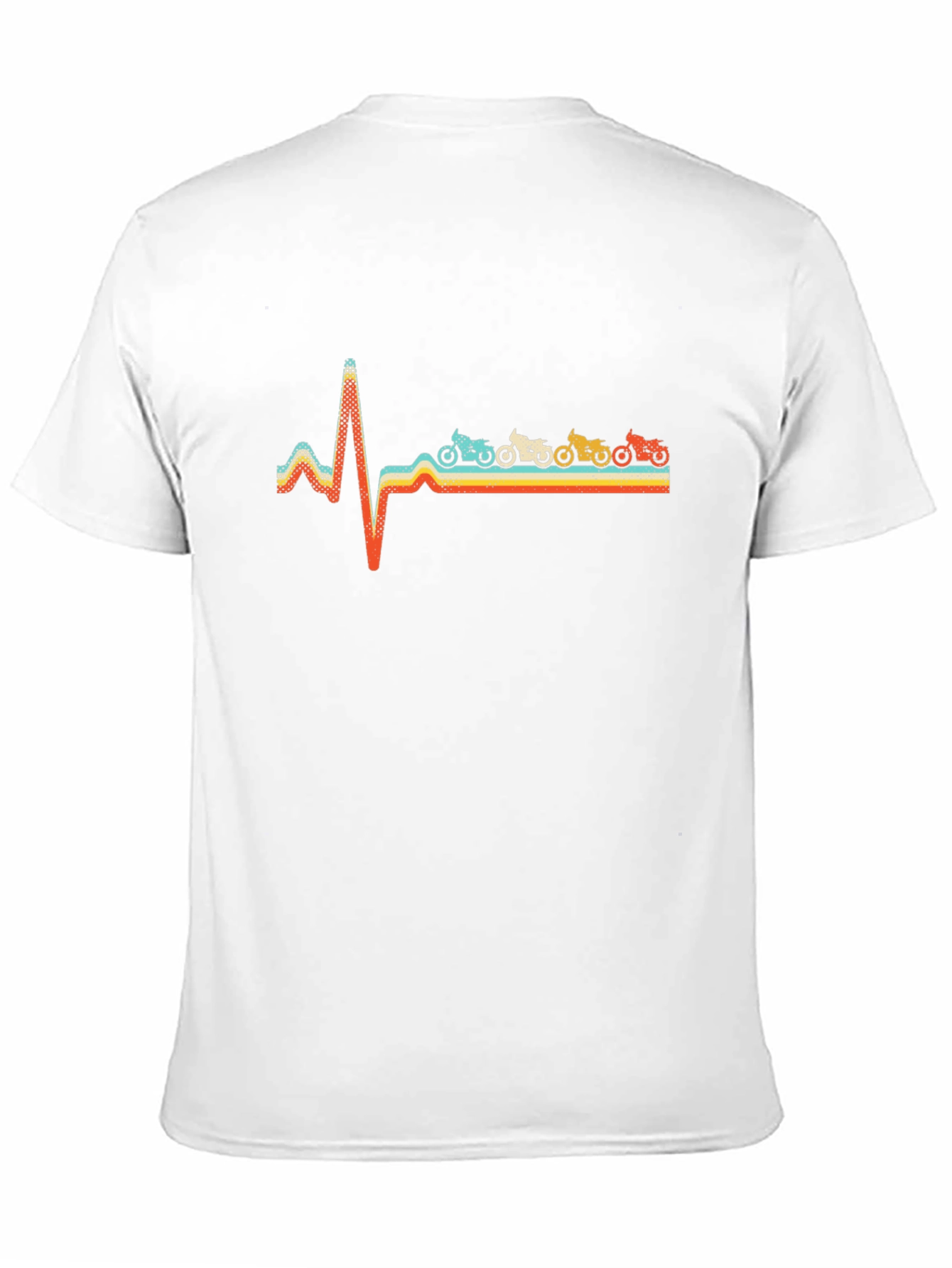 Motorcycle Heartbeat T-Shirt - Biker Love