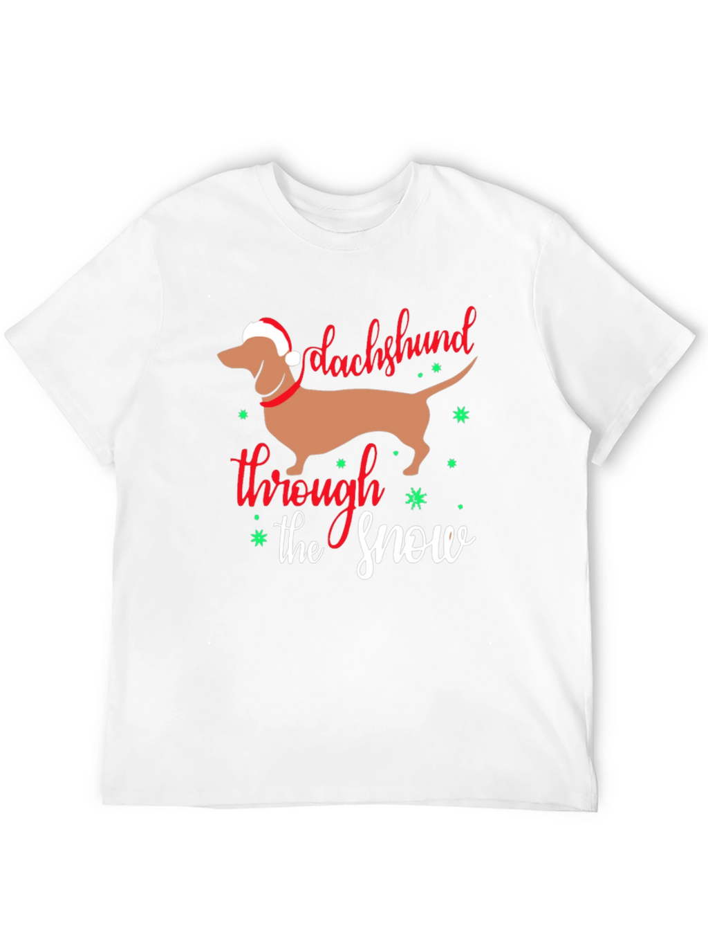 Dachshund Through the Snow Christmas T-Shirt