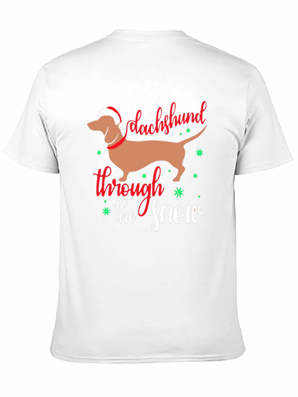 Dachshund Through the Snow Christmas T-Shirt