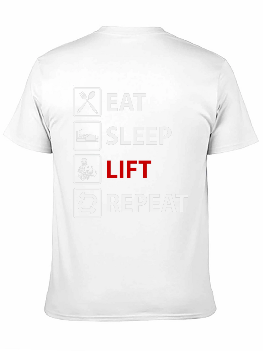 Eat Sleep Lift Repeat Graphic T-Shirt