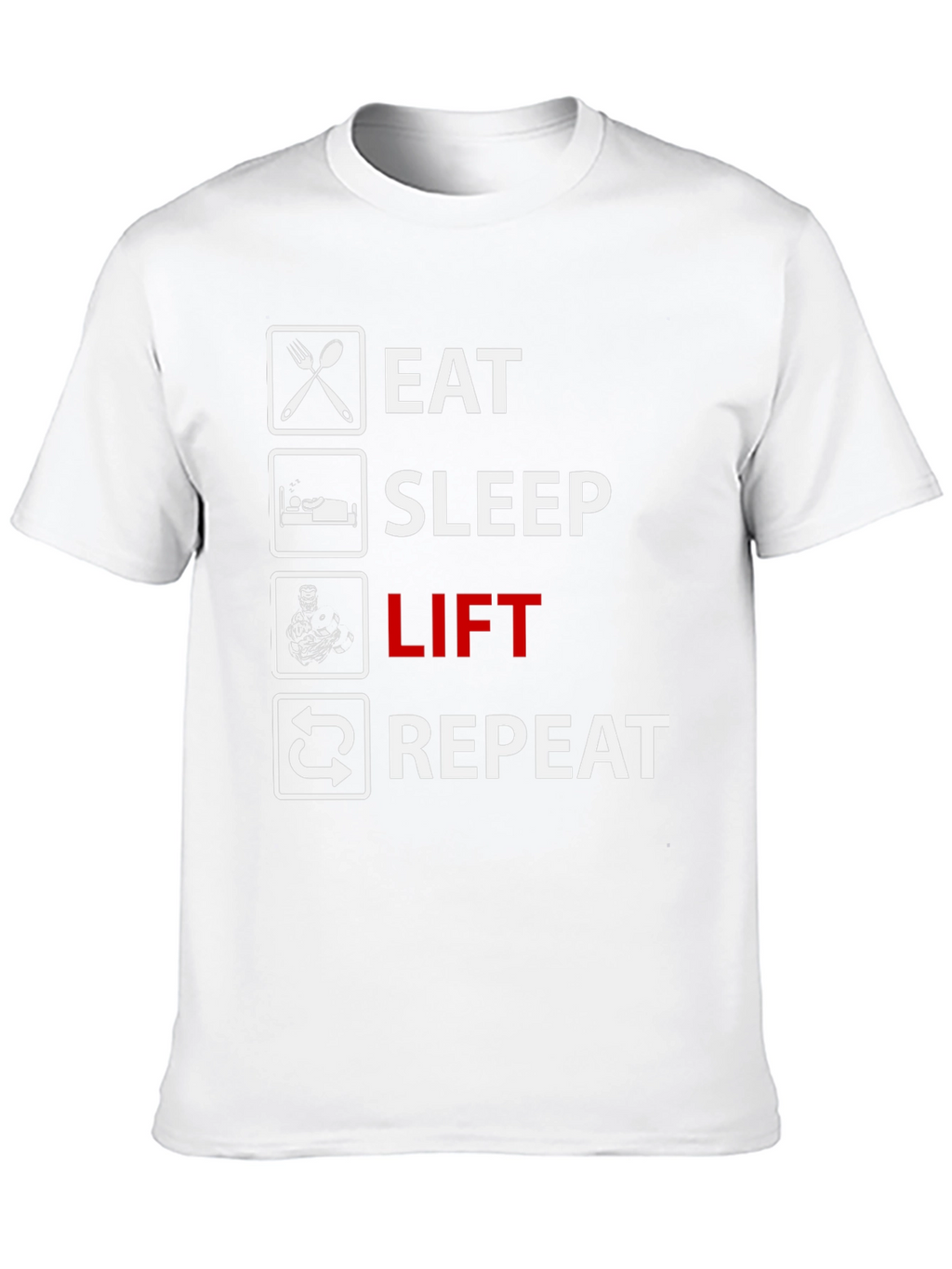 Eat Sleep Lift Repeat Graphic T-Shirt