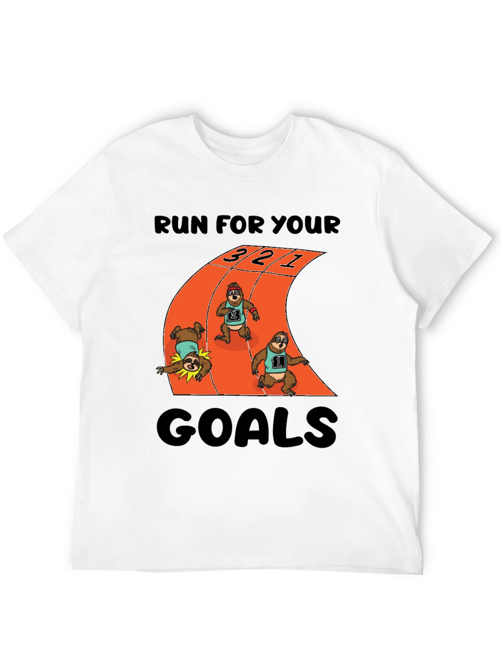 Sloth Runner T-Shirt - Achieve Your Goals!