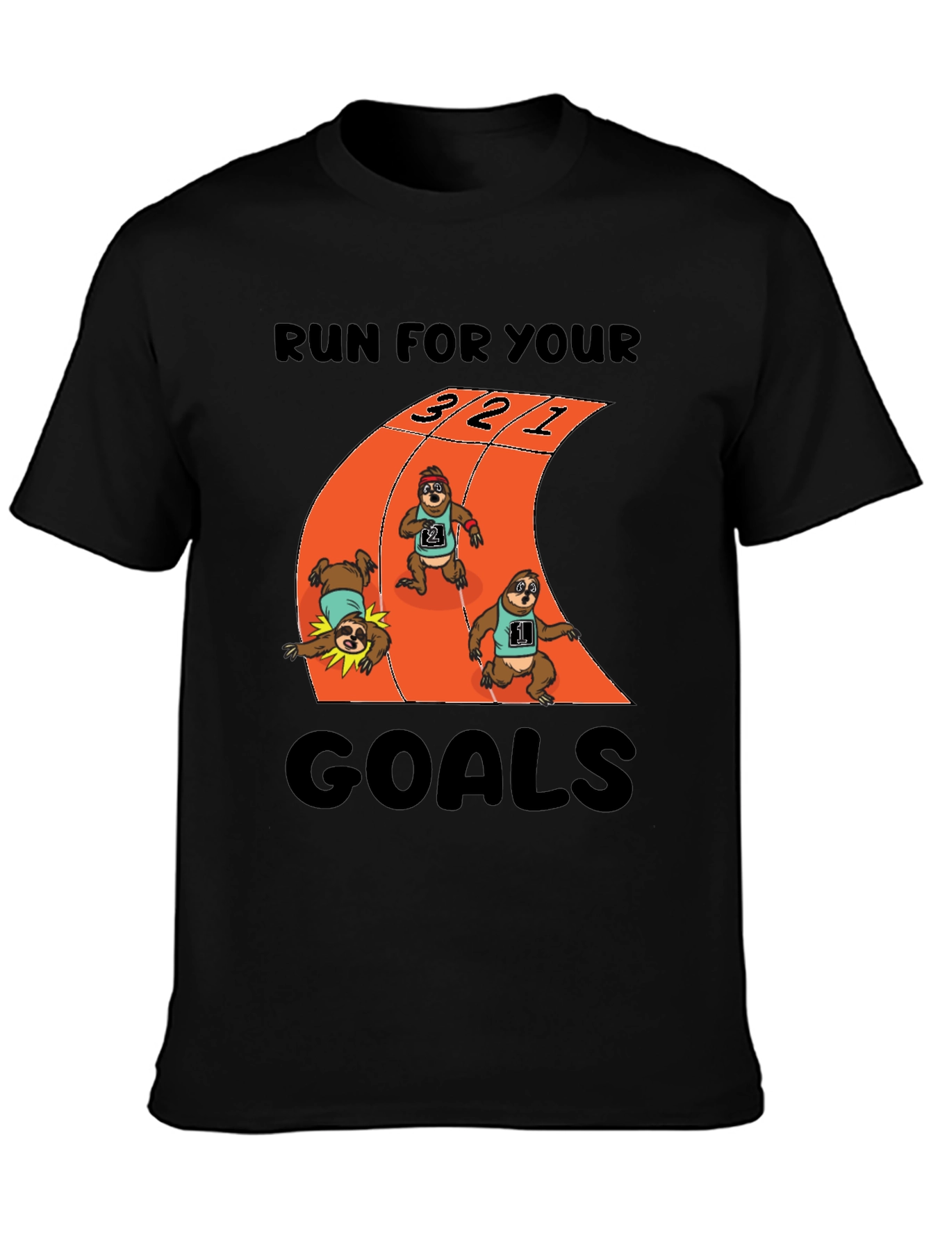 Sloth Runner T-Shirt - Achieve Your Goals!
