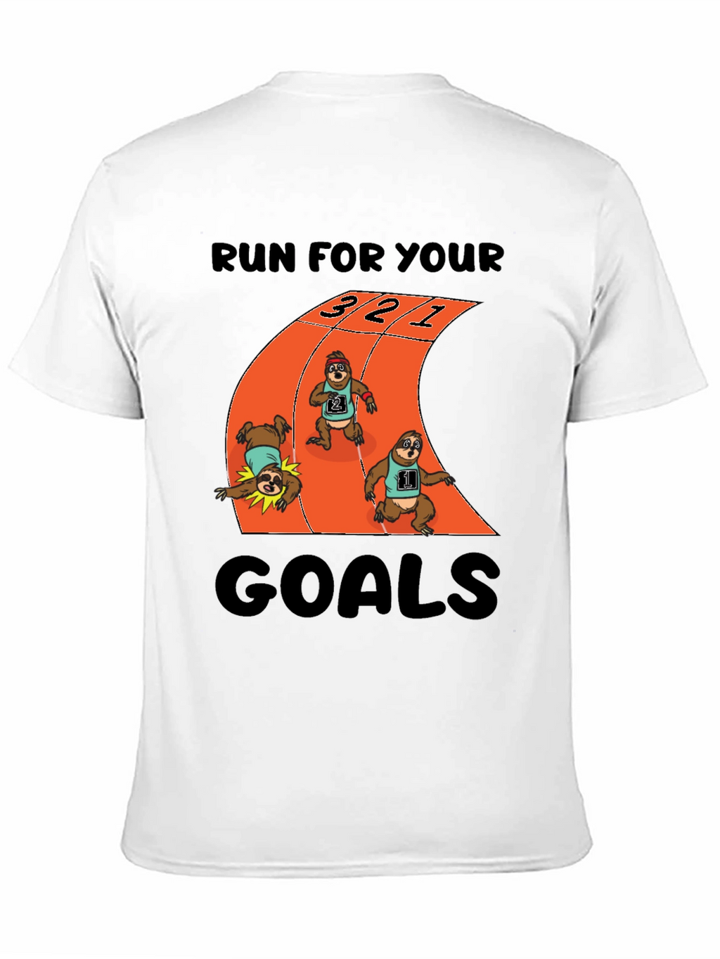 Sloth Runner T-Shirt - Achieve Your Goals!