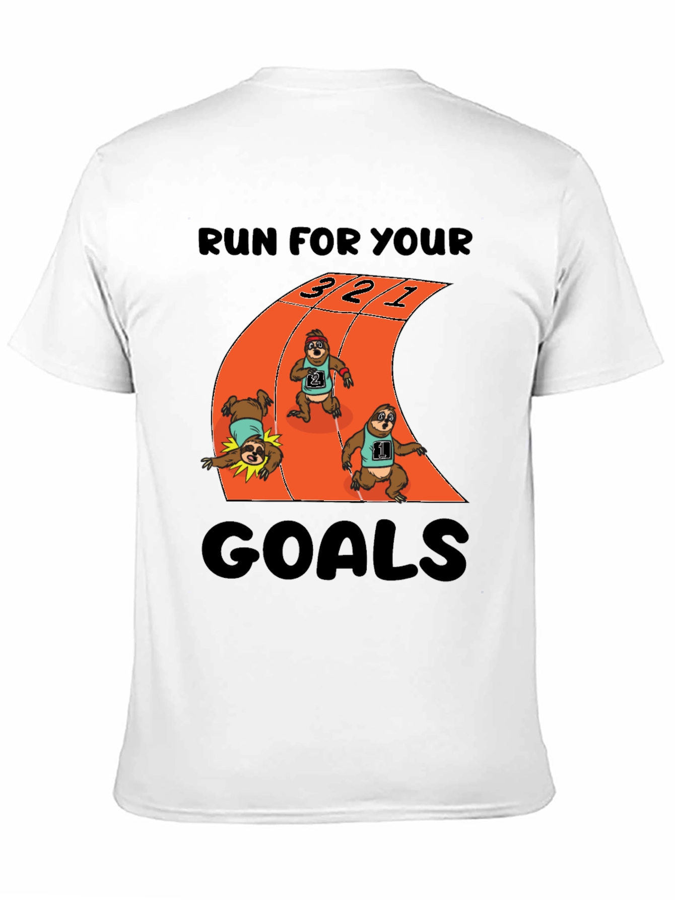 Sloth Runner T-Shirt - Achieve Your Goals!