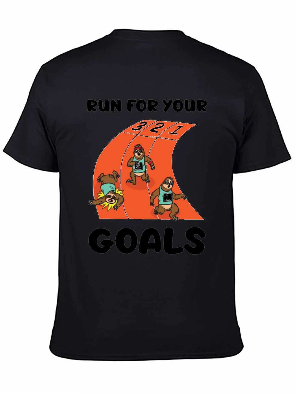 Sloth Runner T-Shirt - Achieve Your Goals!
