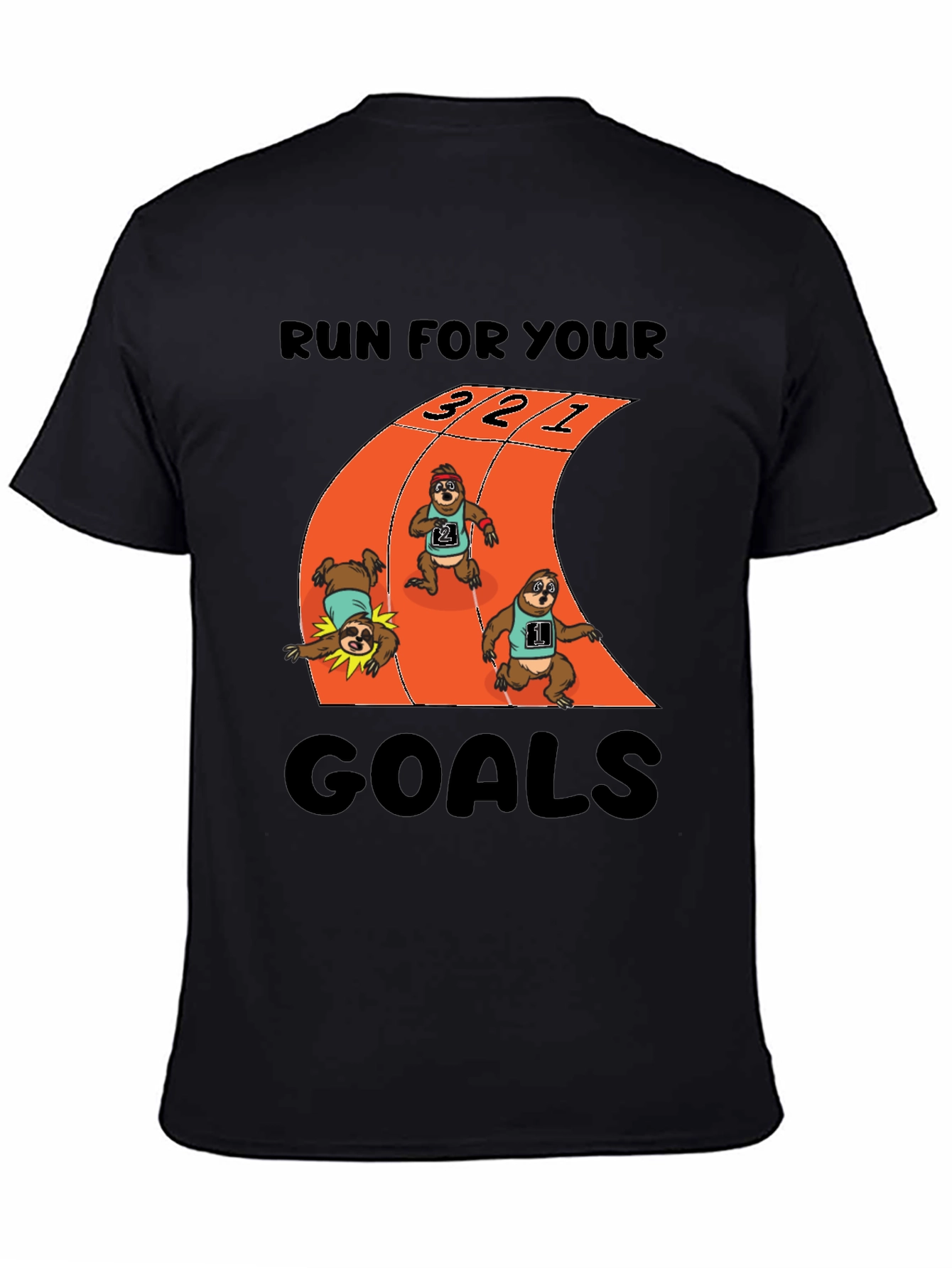 Sloth Runner T-Shirt - Achieve Your Goals!