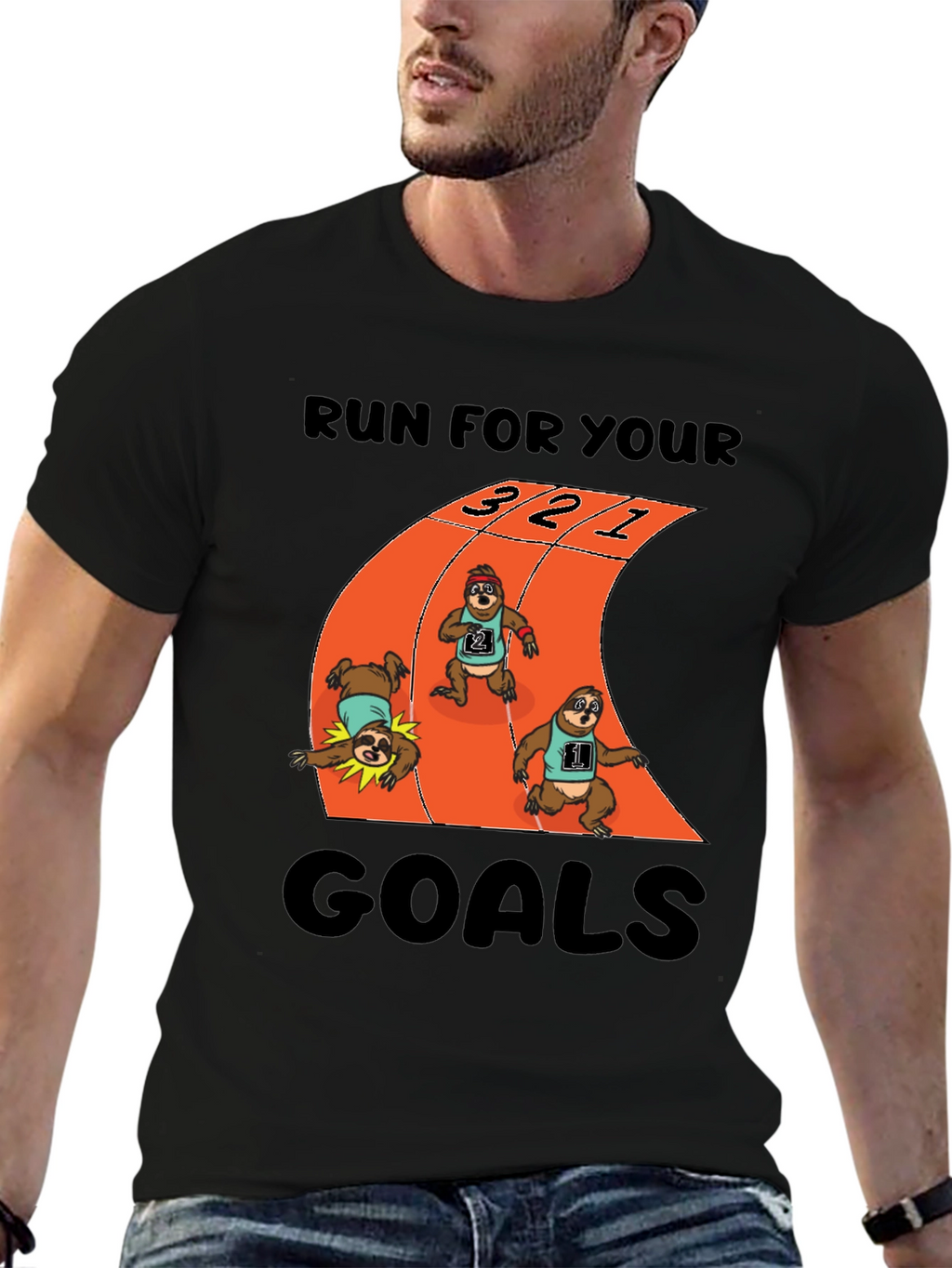 Sloth Runner T-Shirt - Achieve Your Goals!