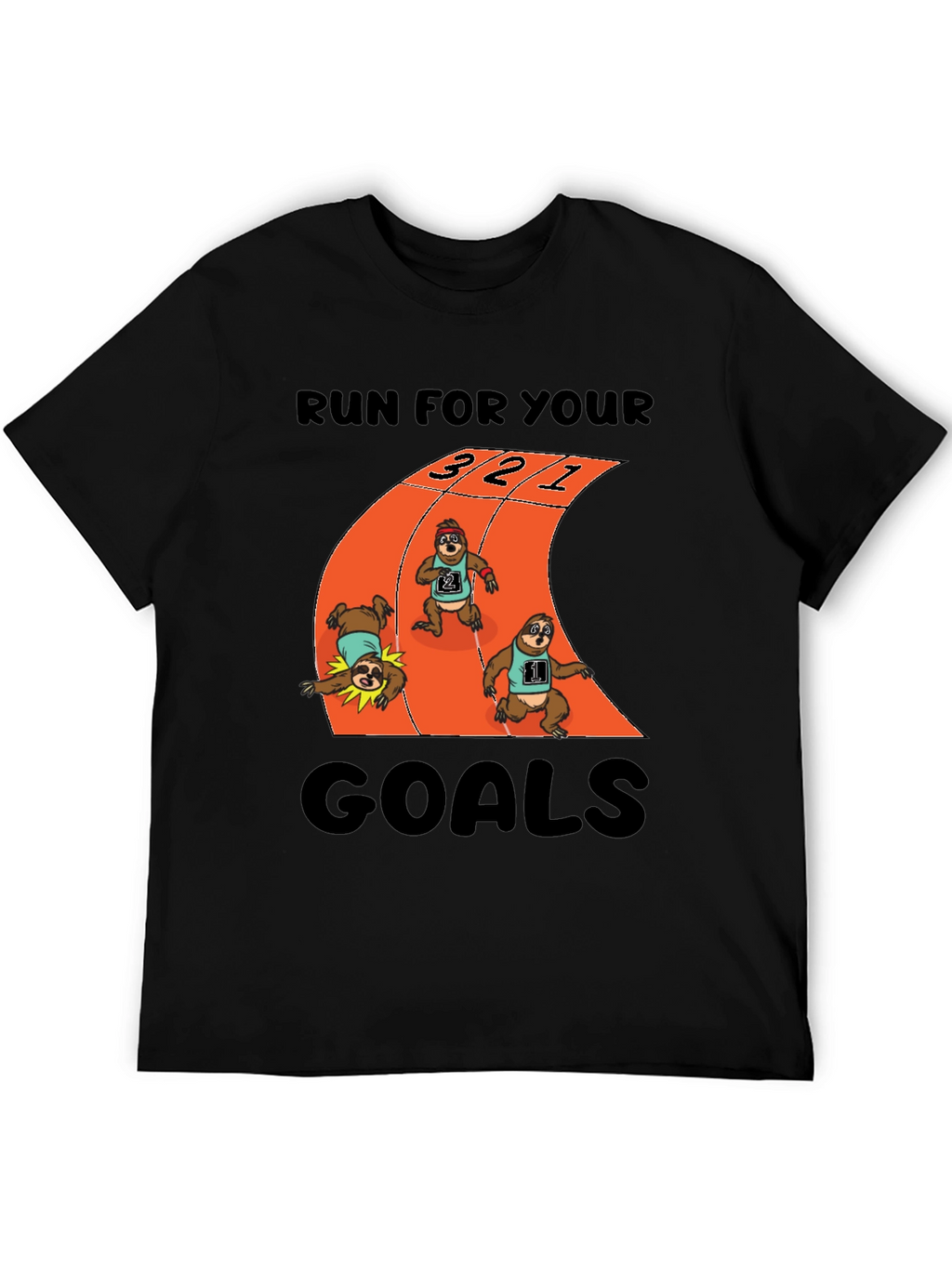 Sloth Runner T-Shirt - Achieve Your Goals!