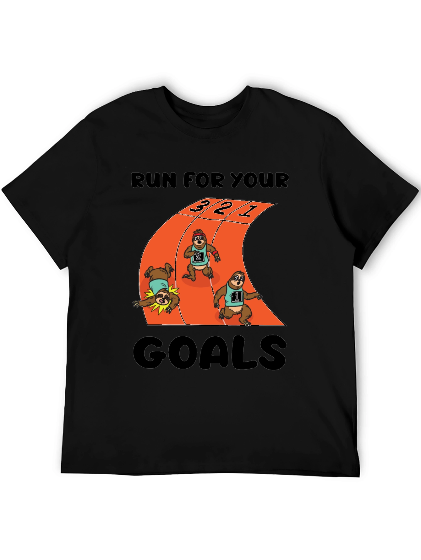 Sloth Runner T-Shirt - Achieve Your Goals!
