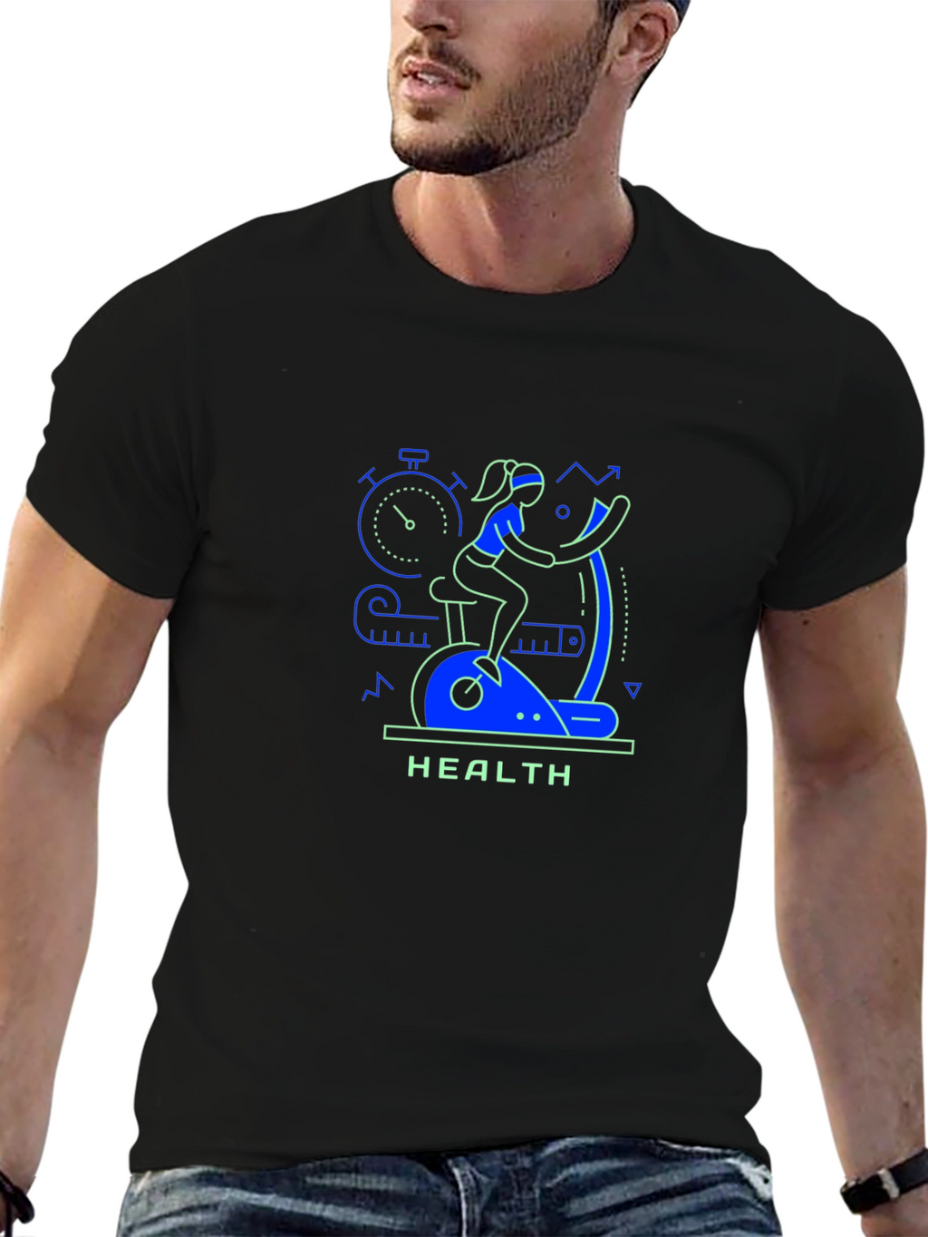 Health-Focused Graphic T-Shirt