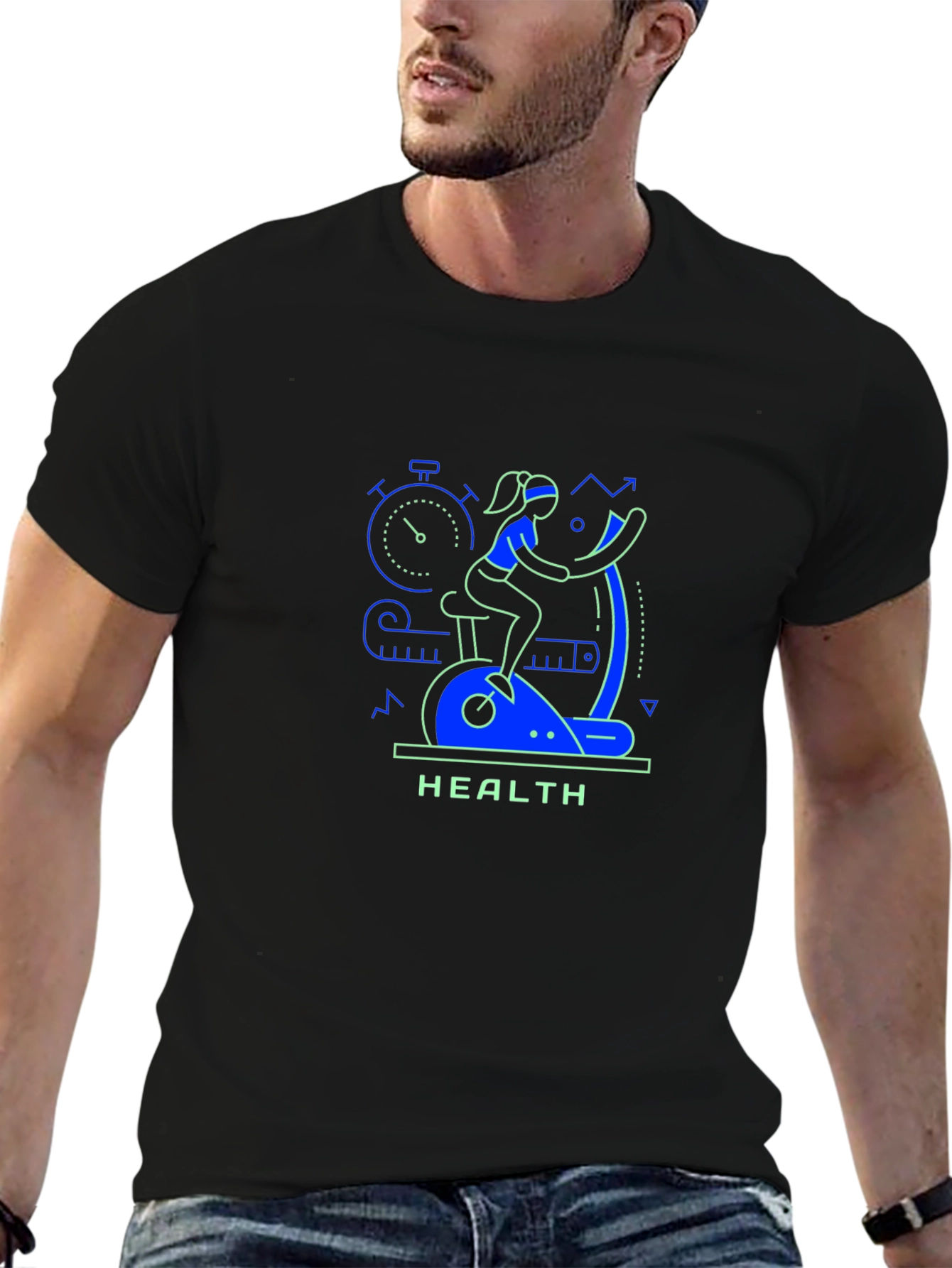 Health-Focused Graphic T-Shirt