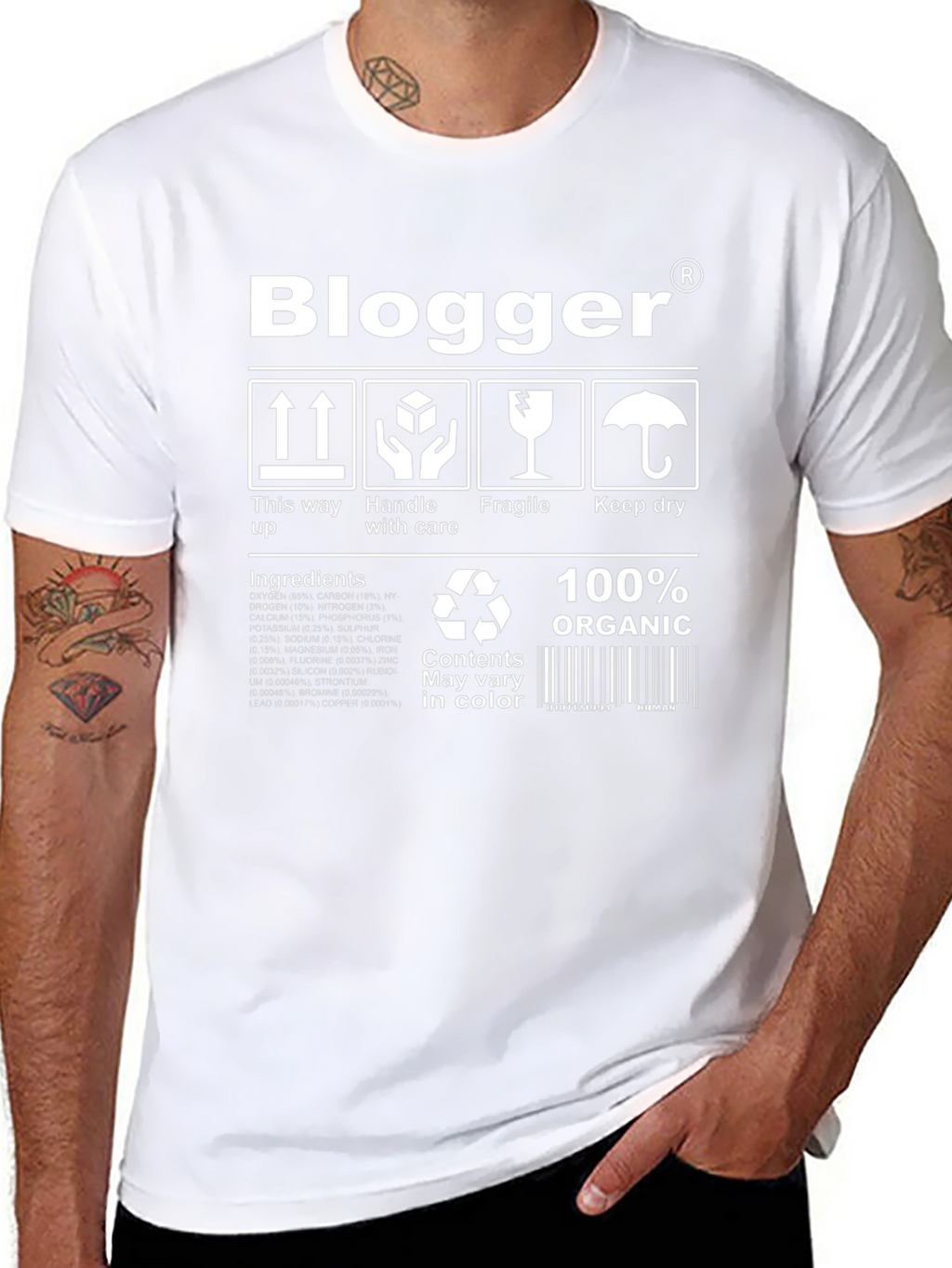 Blogger 100% Organic T-Shirt