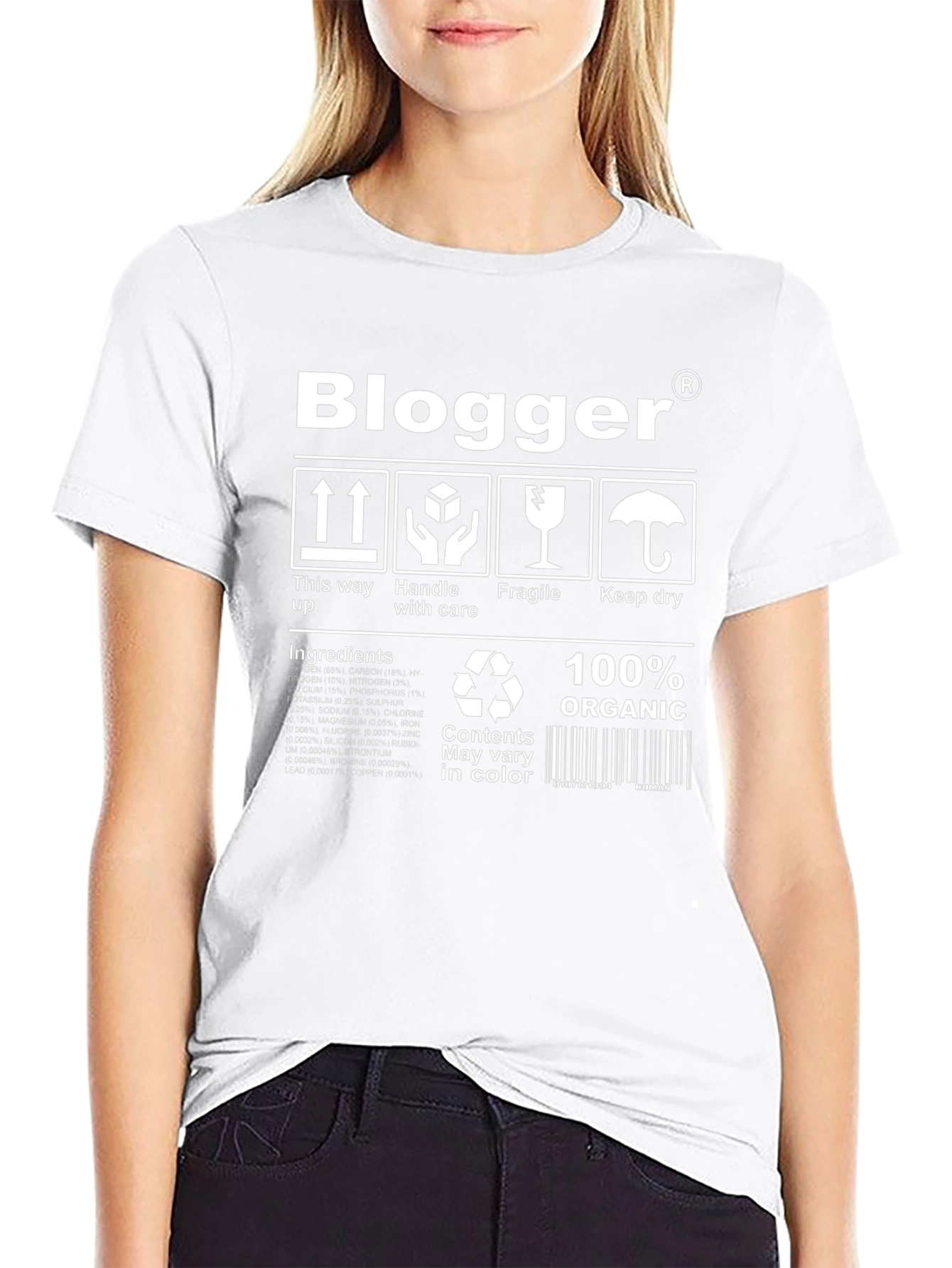 Blogger 100% Organic T-Shirt