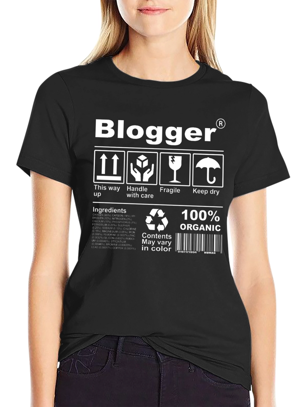 Blogger 100% Organic T-Shirt