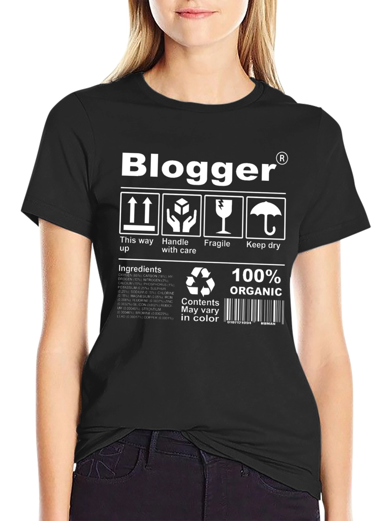Blogger 100% Organic T-Shirt