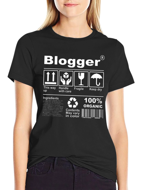 Blogger 100% Organic T-Shirt