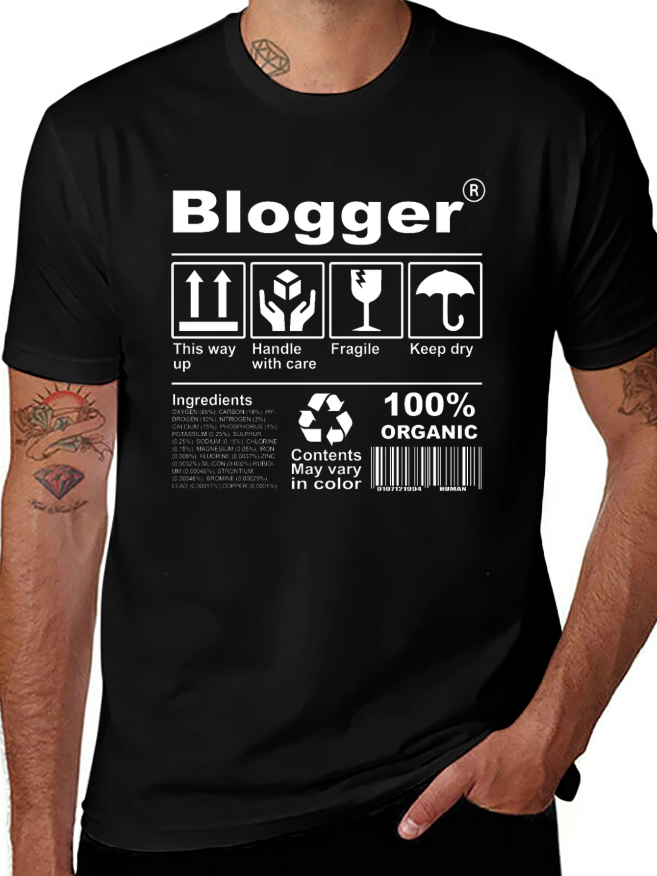 Blogger 100% Organic T-Shirt
