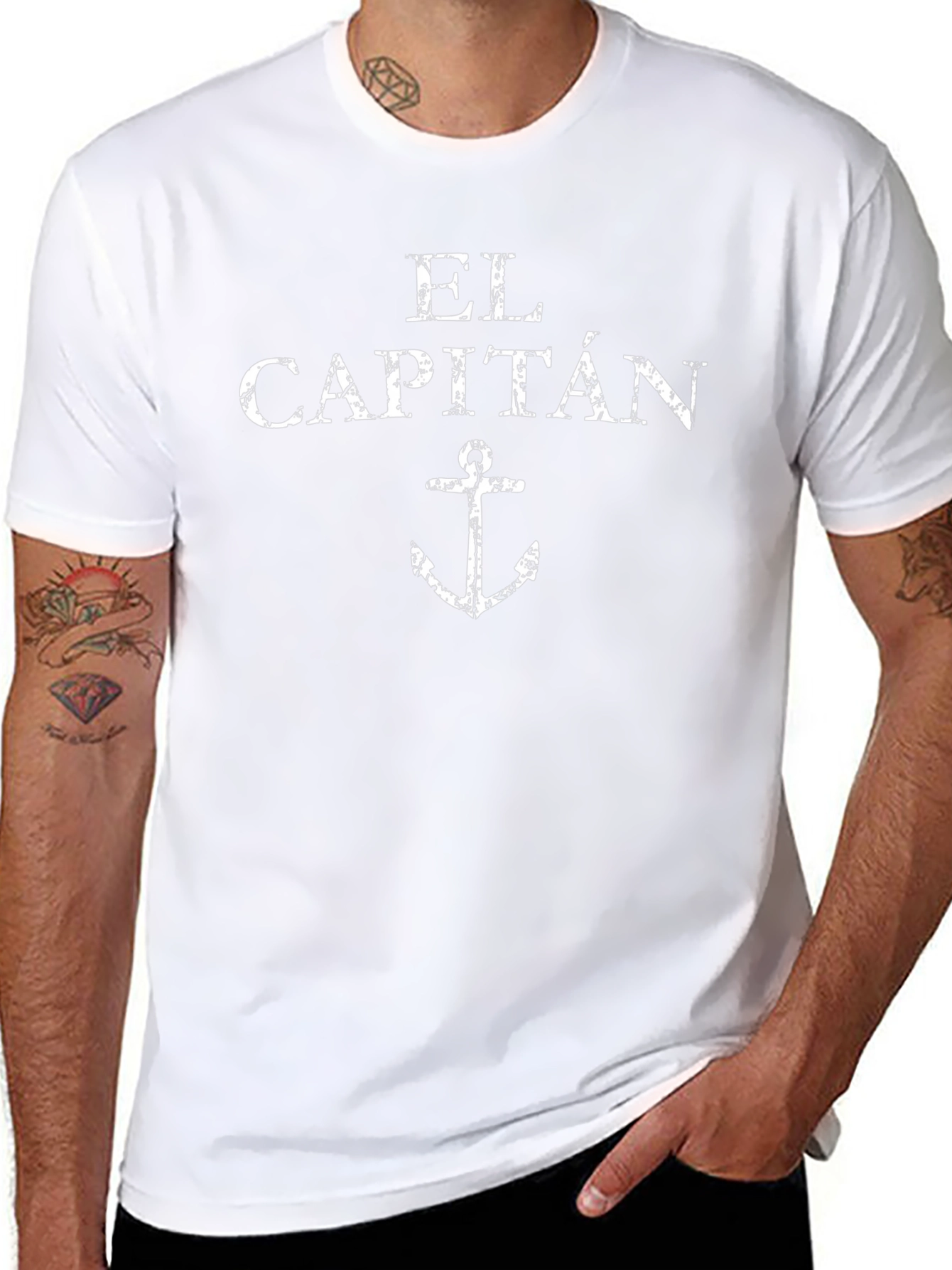 El Capitán Anchor Black T-Shirt