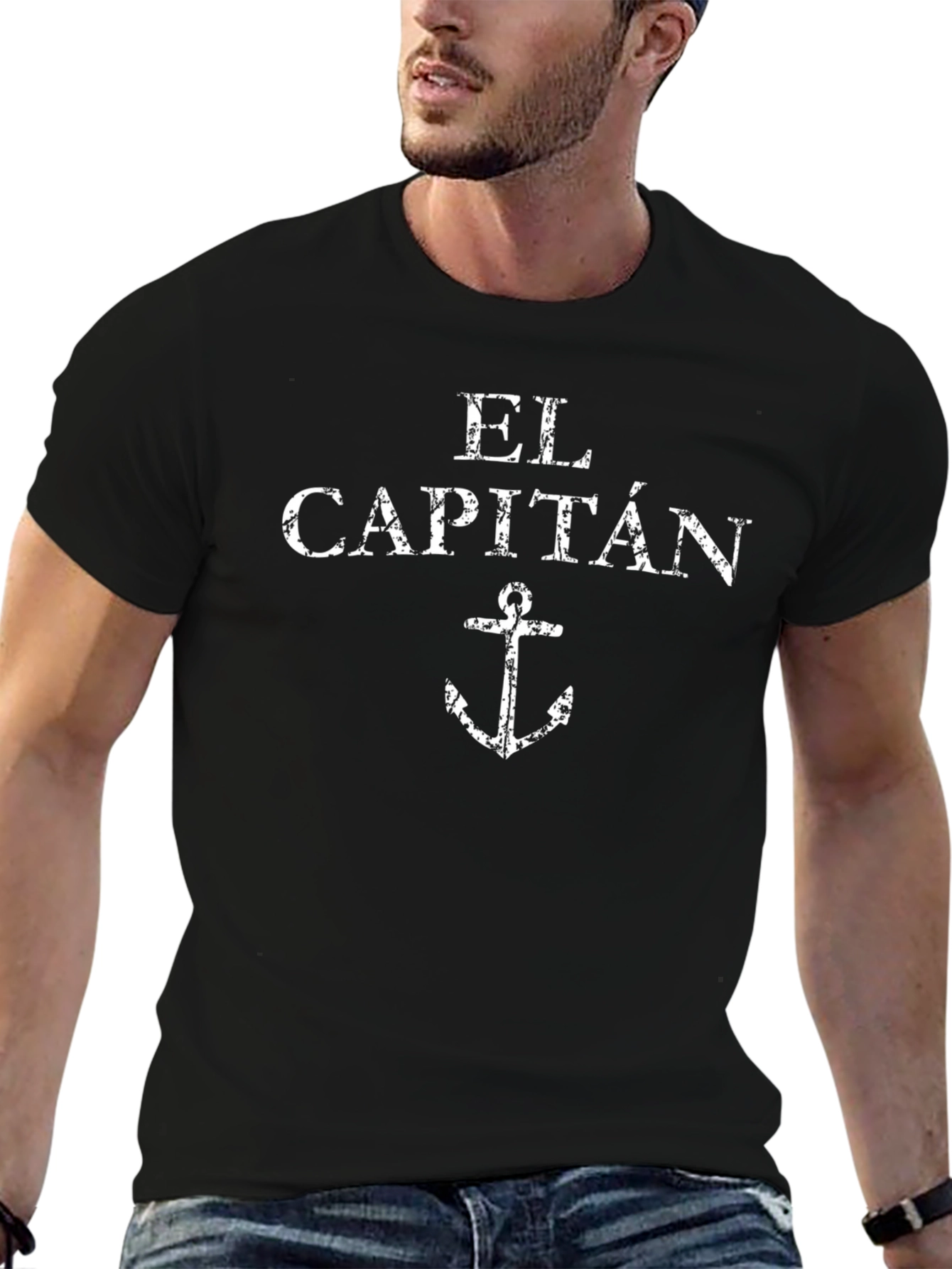 El Capitán Anchor Black T-Shirt