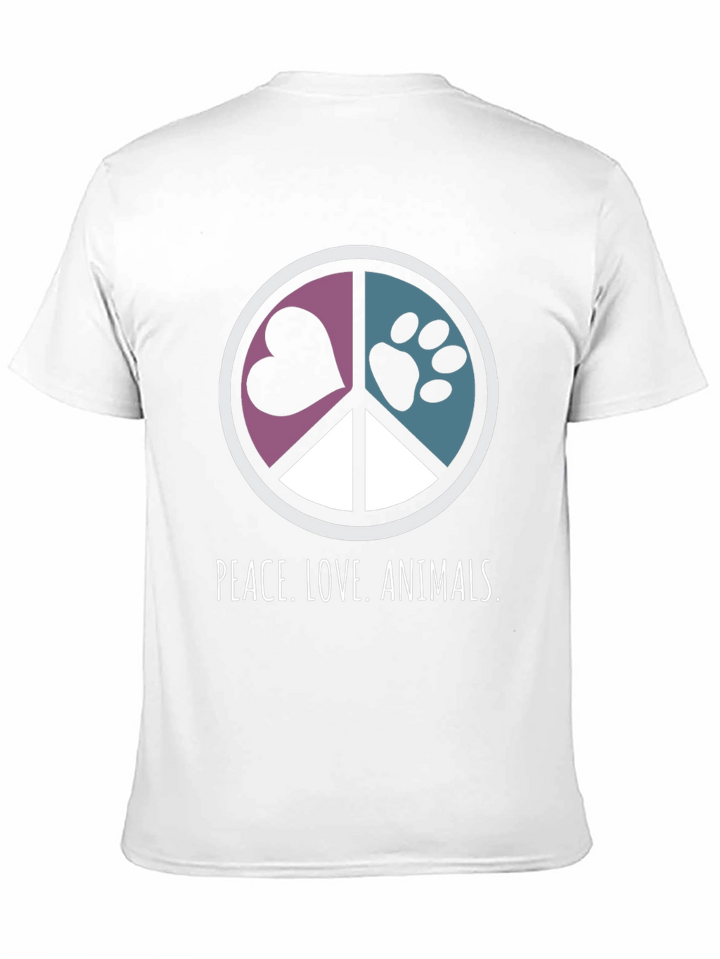 Peace Love Animals Graphic T-Shirt