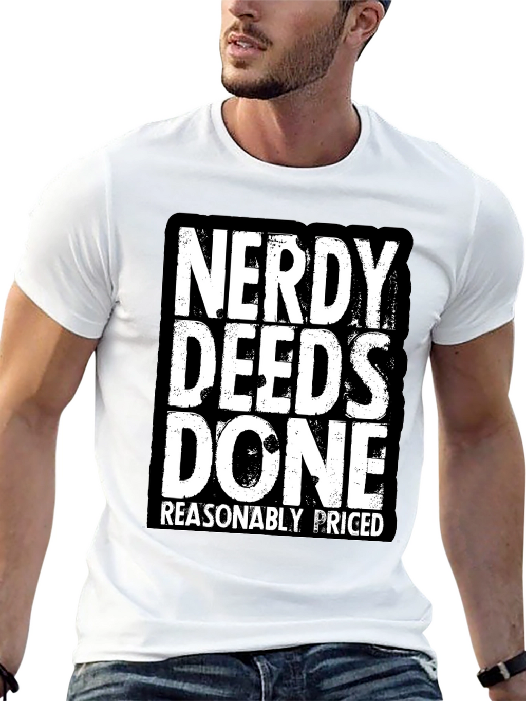 Nerdy Deeds Done T-Shirt - Funny Geek Tee