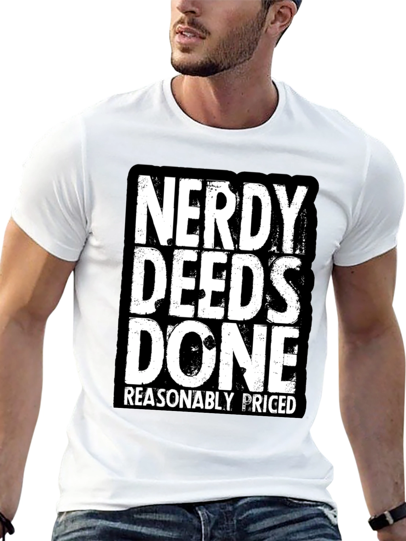 Nerdy Deeds Done T-Shirt - Funny Geek Tee