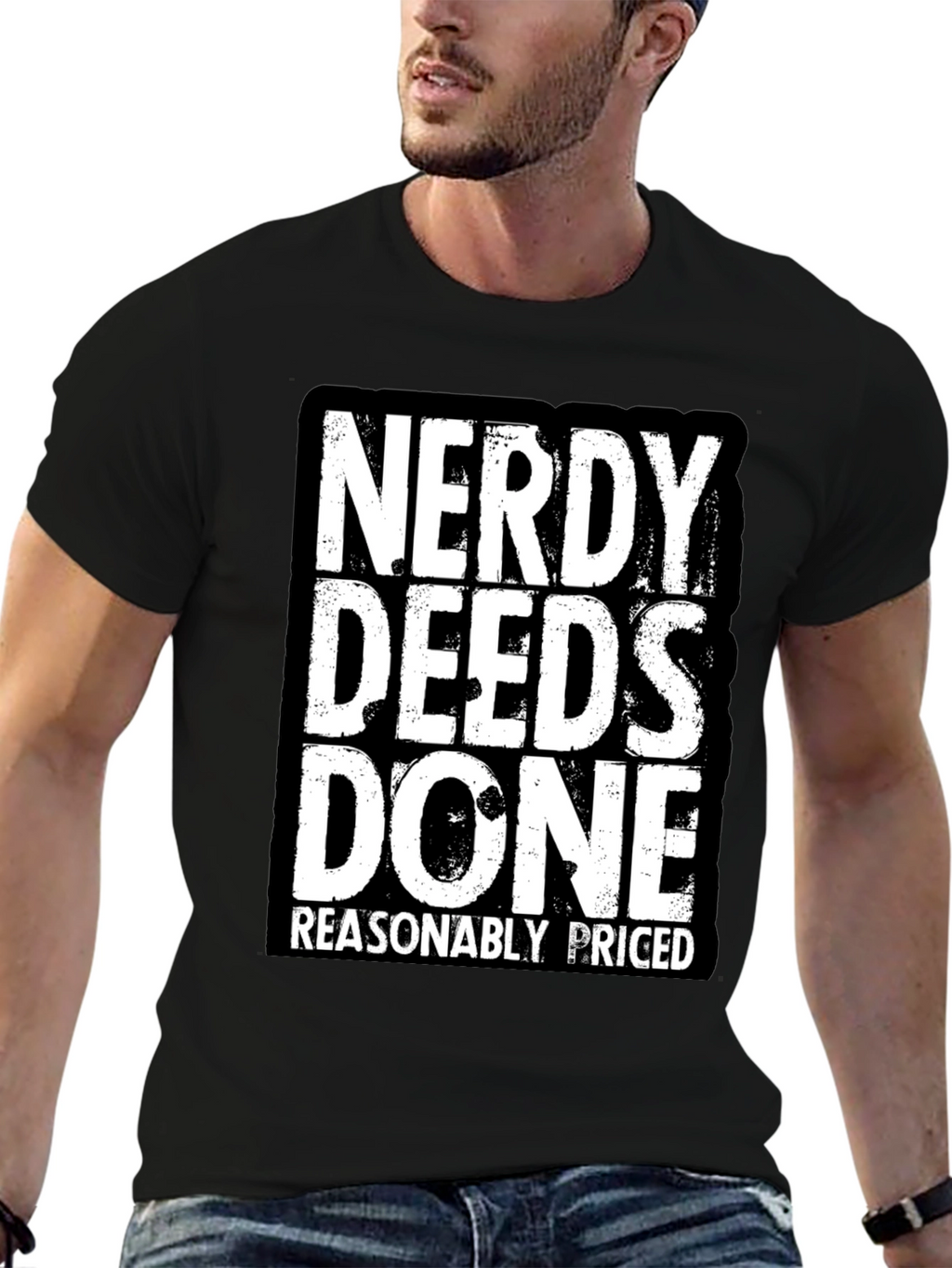 Nerdy Deeds Done T-Shirt - Funny Geek Tee
