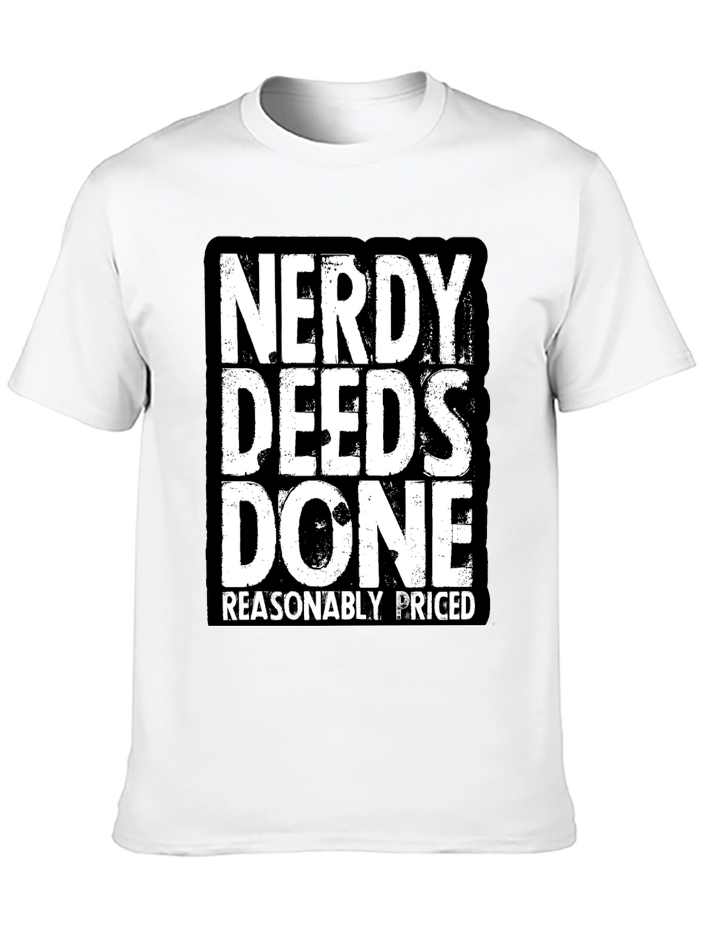 Nerdy Deeds Done T-Shirt - Funny Geek Tee