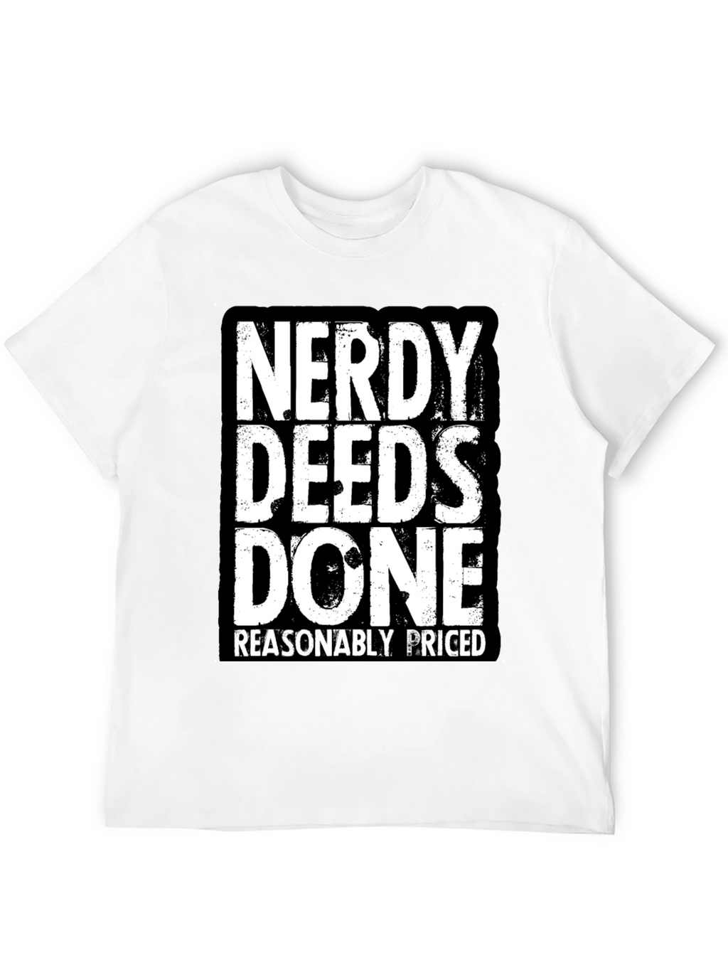 Nerdy Deeds Done T-Shirt - Funny Geek Tee
