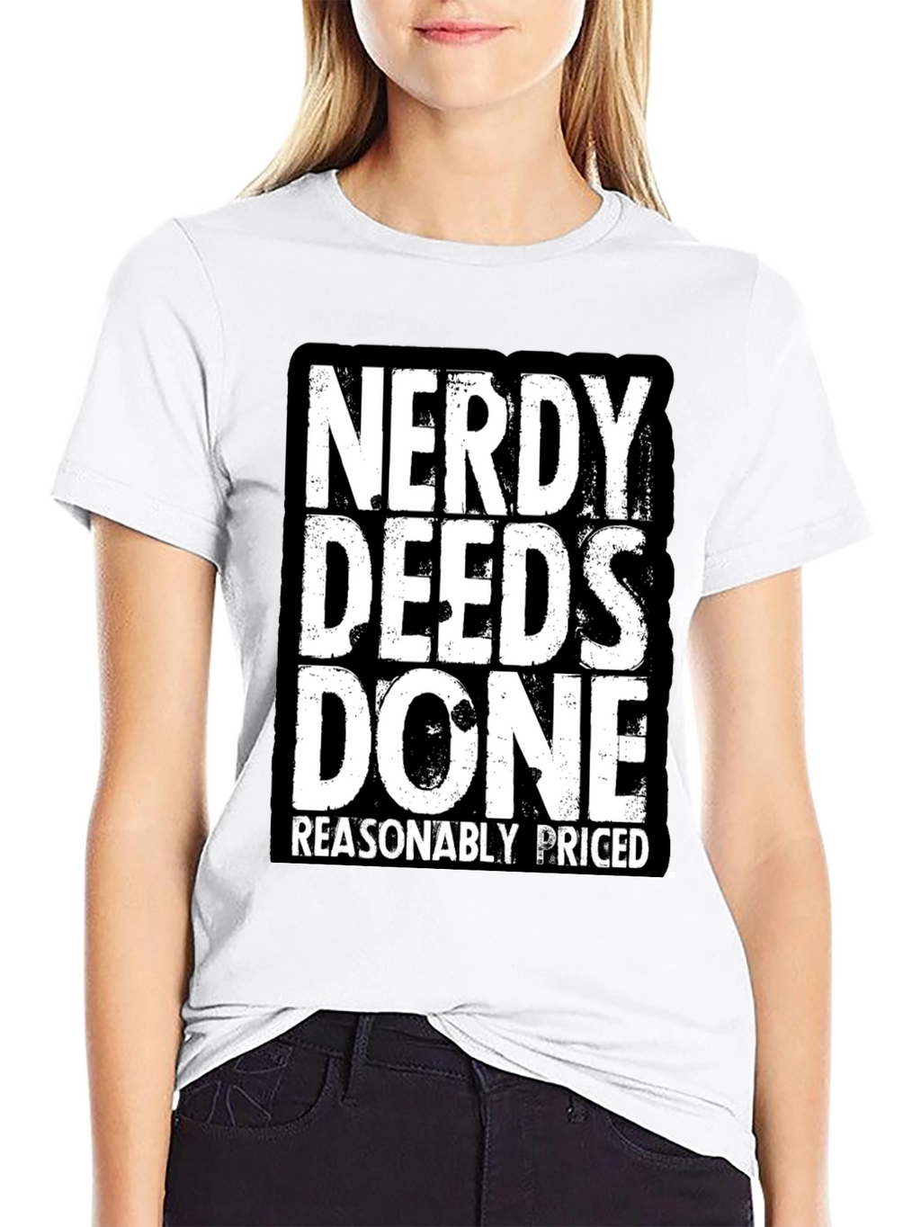 Nerdy Deeds Done T-Shirt - Funny Geek Tee