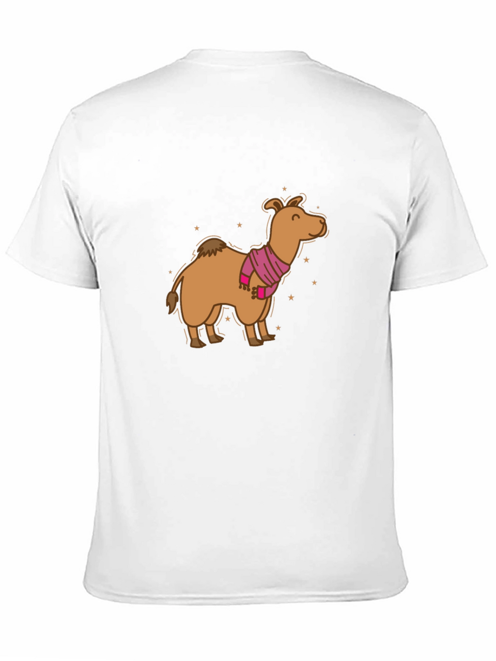 Camel in Scarf Graphic Tee - Black