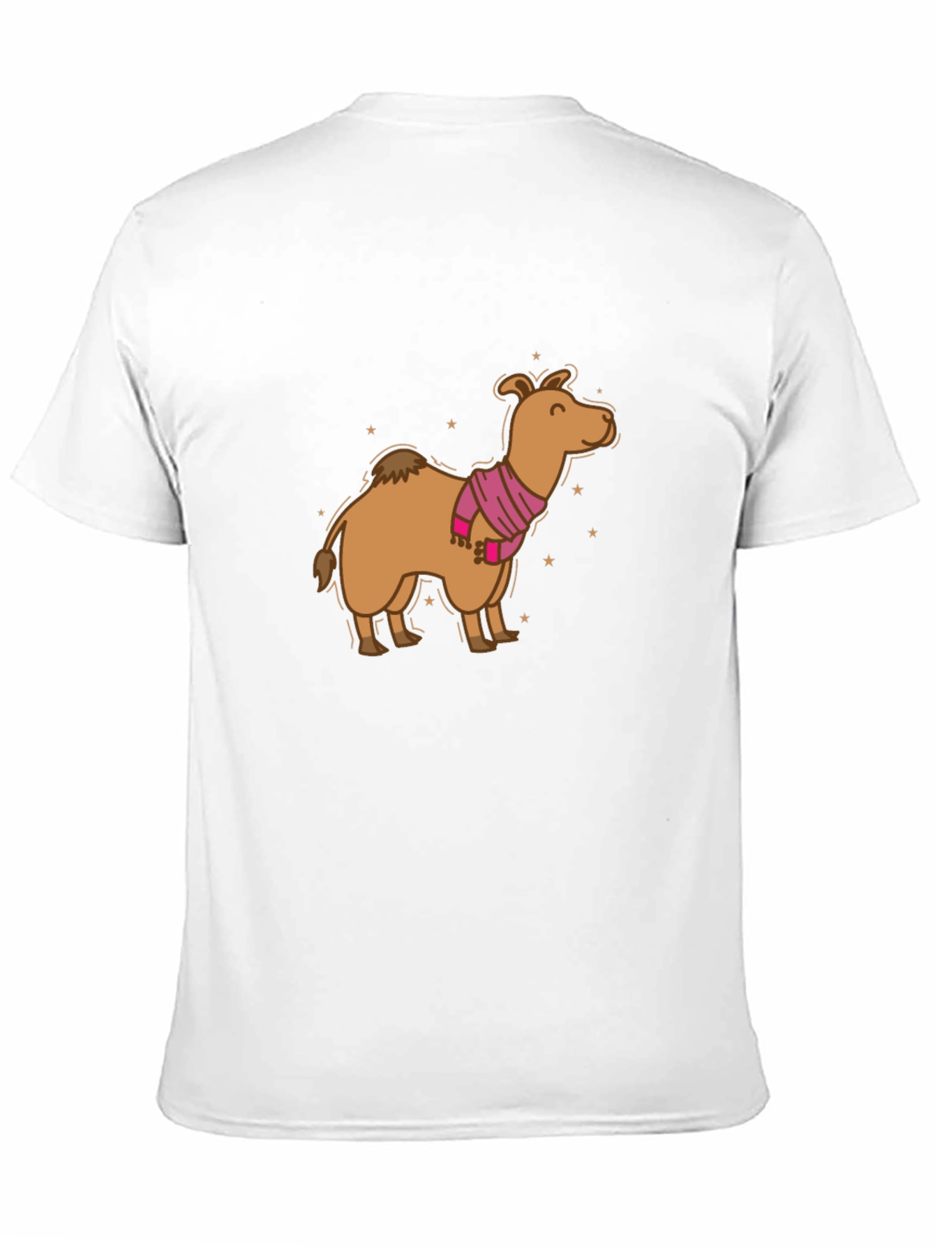 Camel in Scarf Graphic Tee - Black