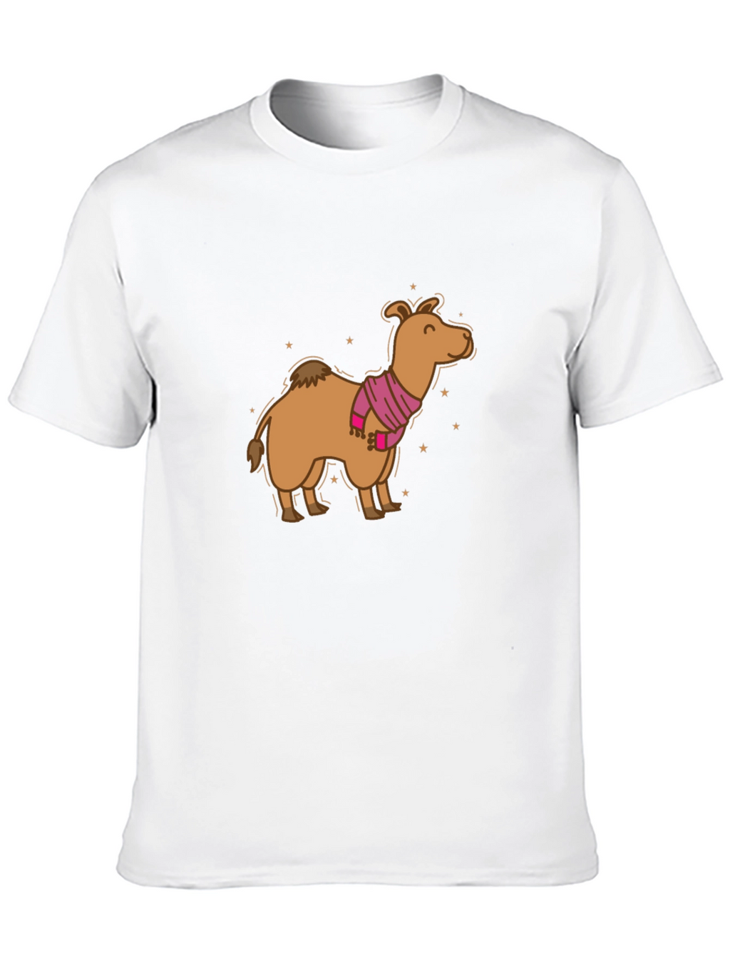 Camel in Scarf Graphic Tee - Black